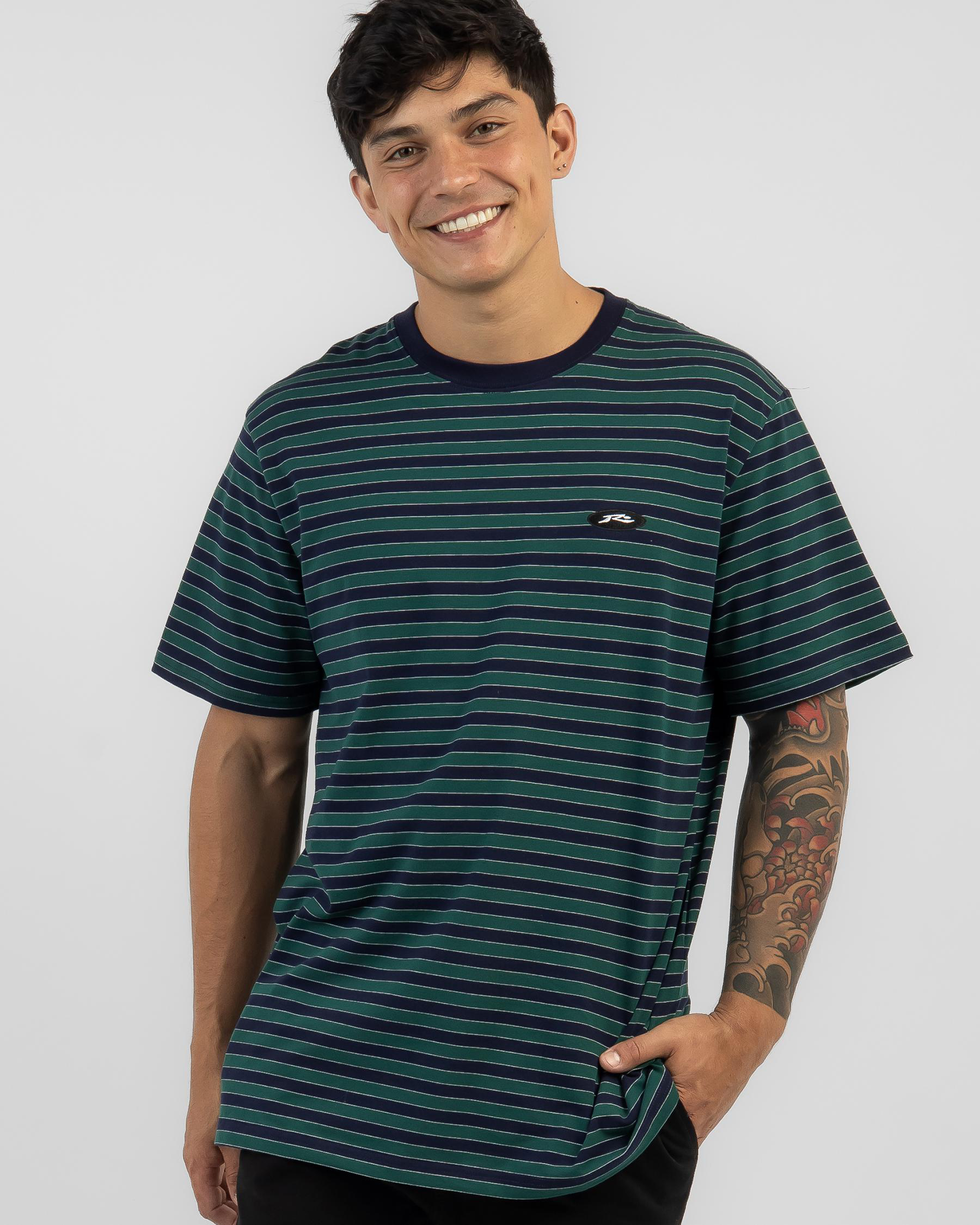 Rusty Men's Limitless Short Sleeve T-Shirt - Graphic Tee With Front & Back Logos
