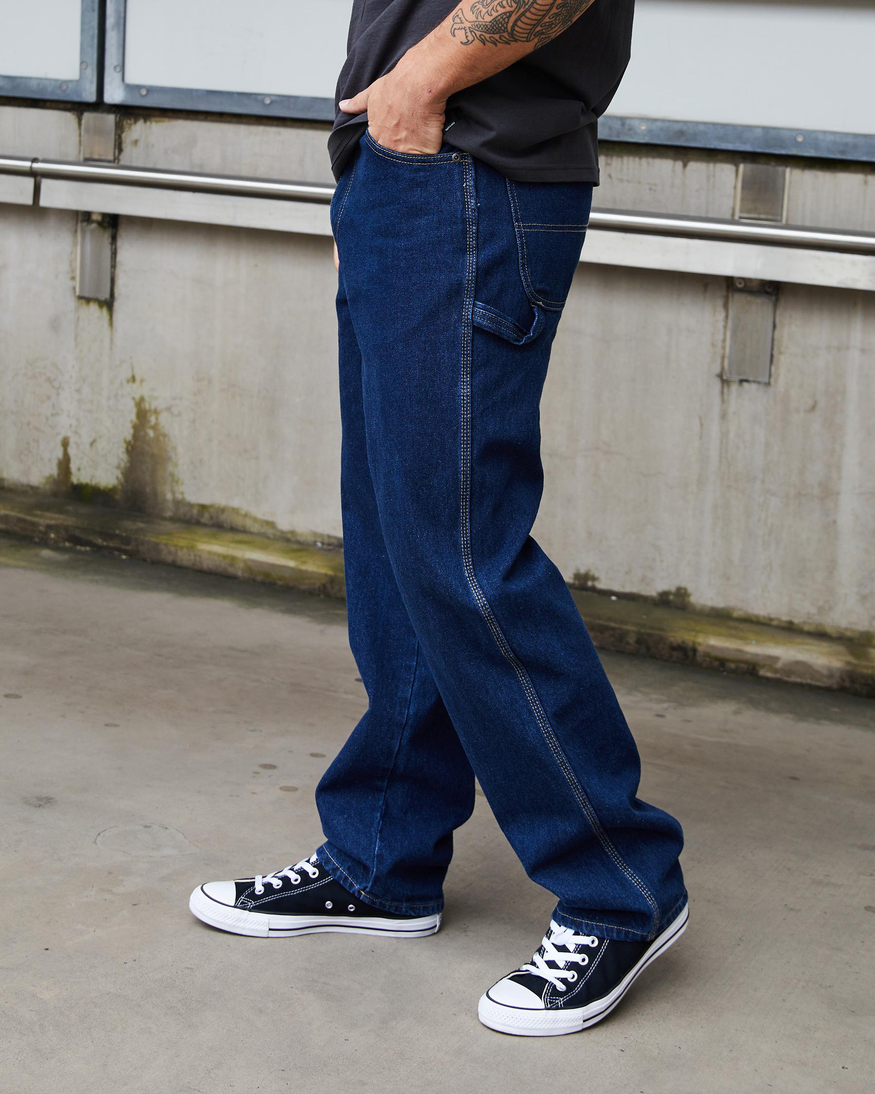 Dickies PAINTER - Jeans loose fit - egret/denim tinto