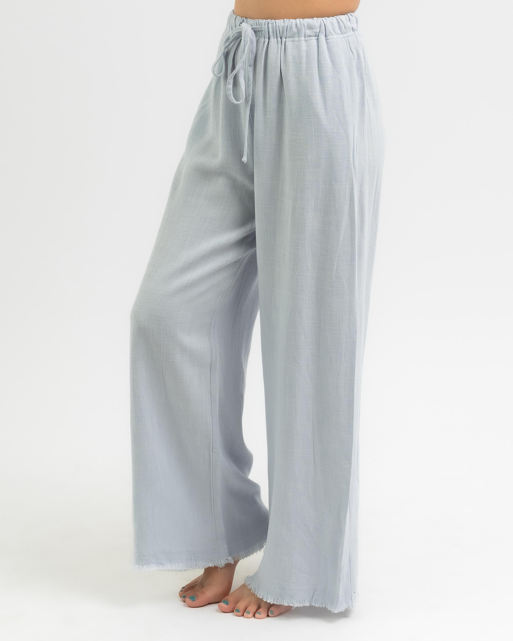 Mooloola Girls' Dallis Beach Pants In Baby Blue City Beach Australia