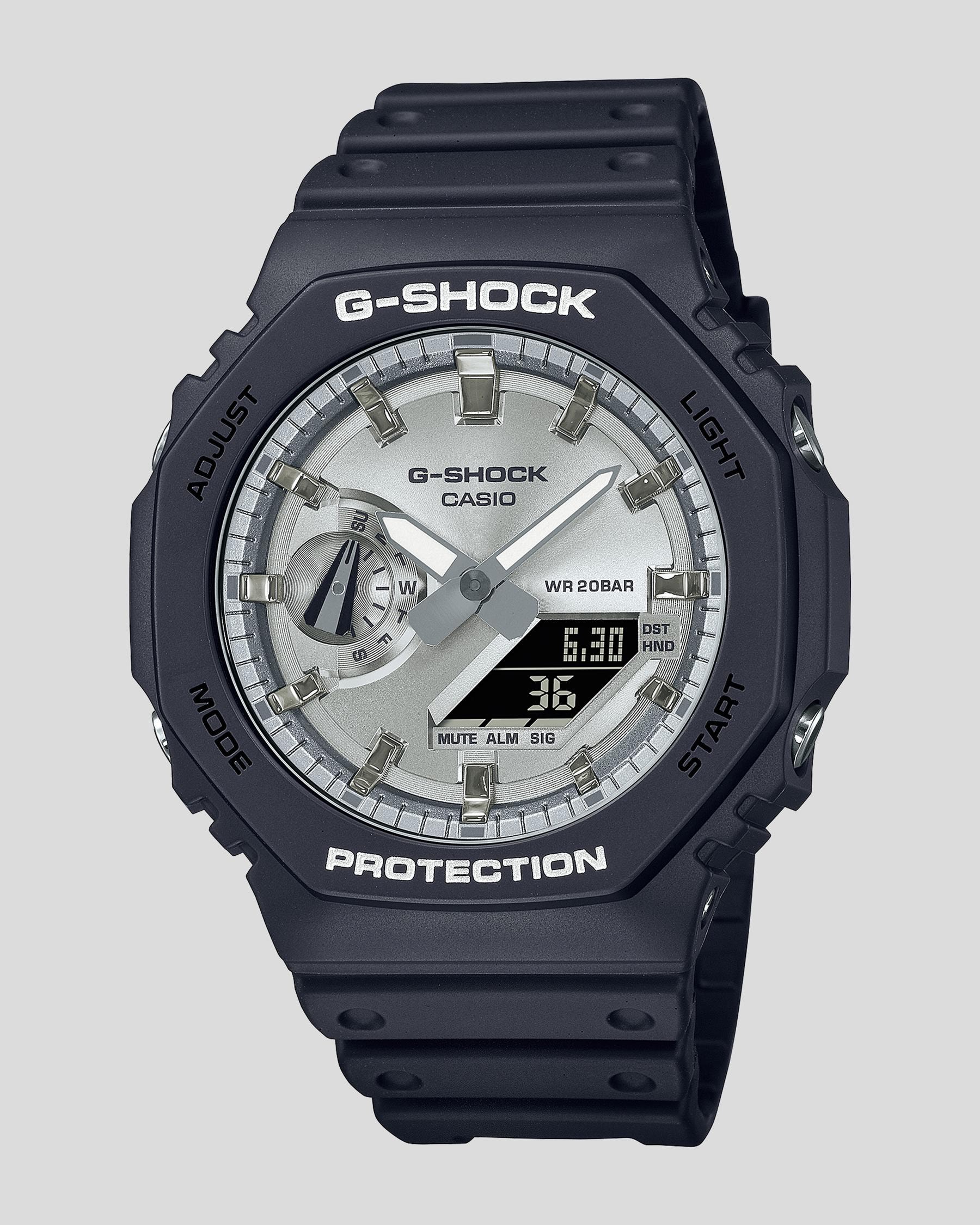 G-Shock GA2100SB-1A Watch In Black/silver - Fast Shipping & Easy ...