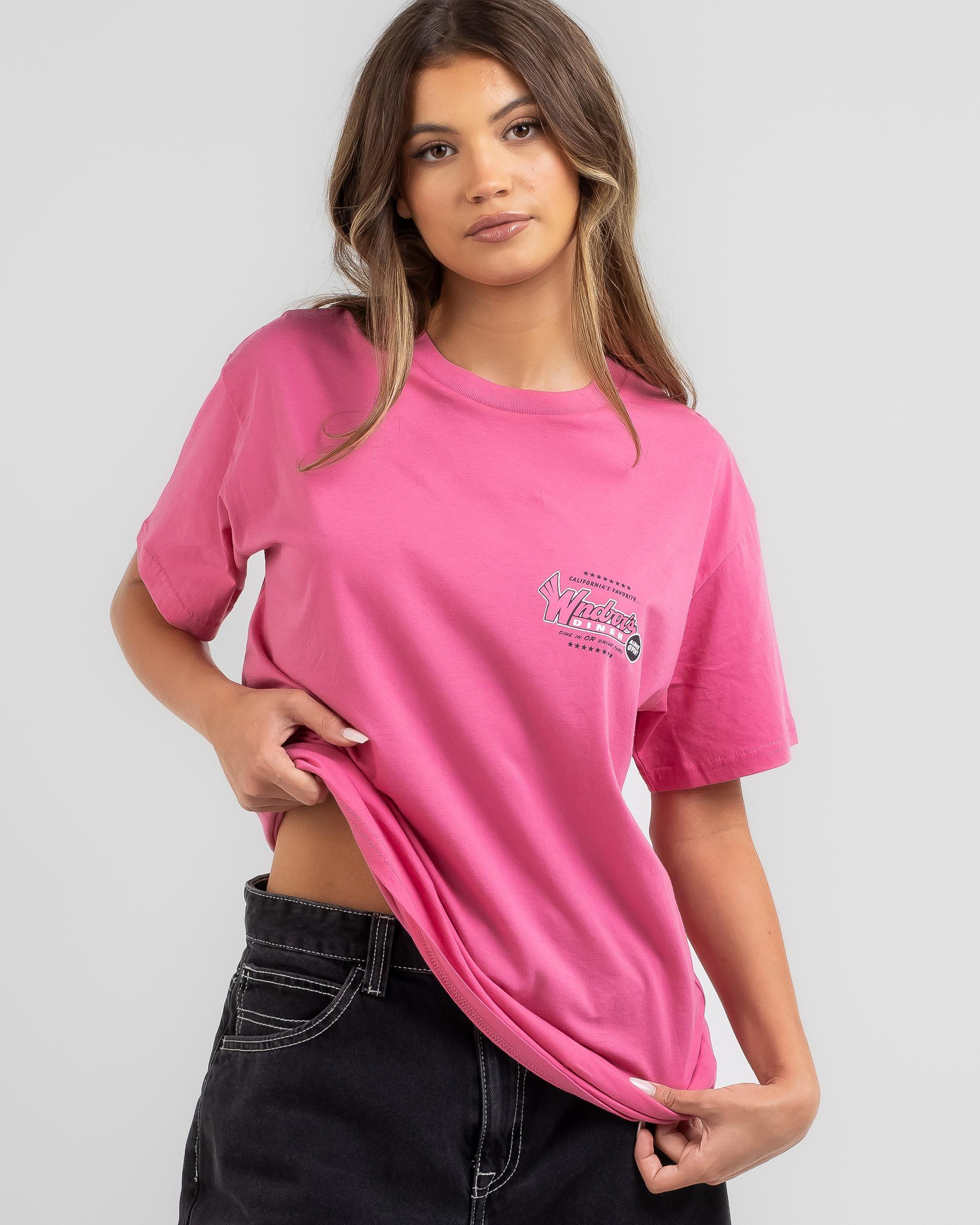 Wndrr Drive-Thru T-Shirt In Pink - Fast Shipping & Easy Returns - City ...
