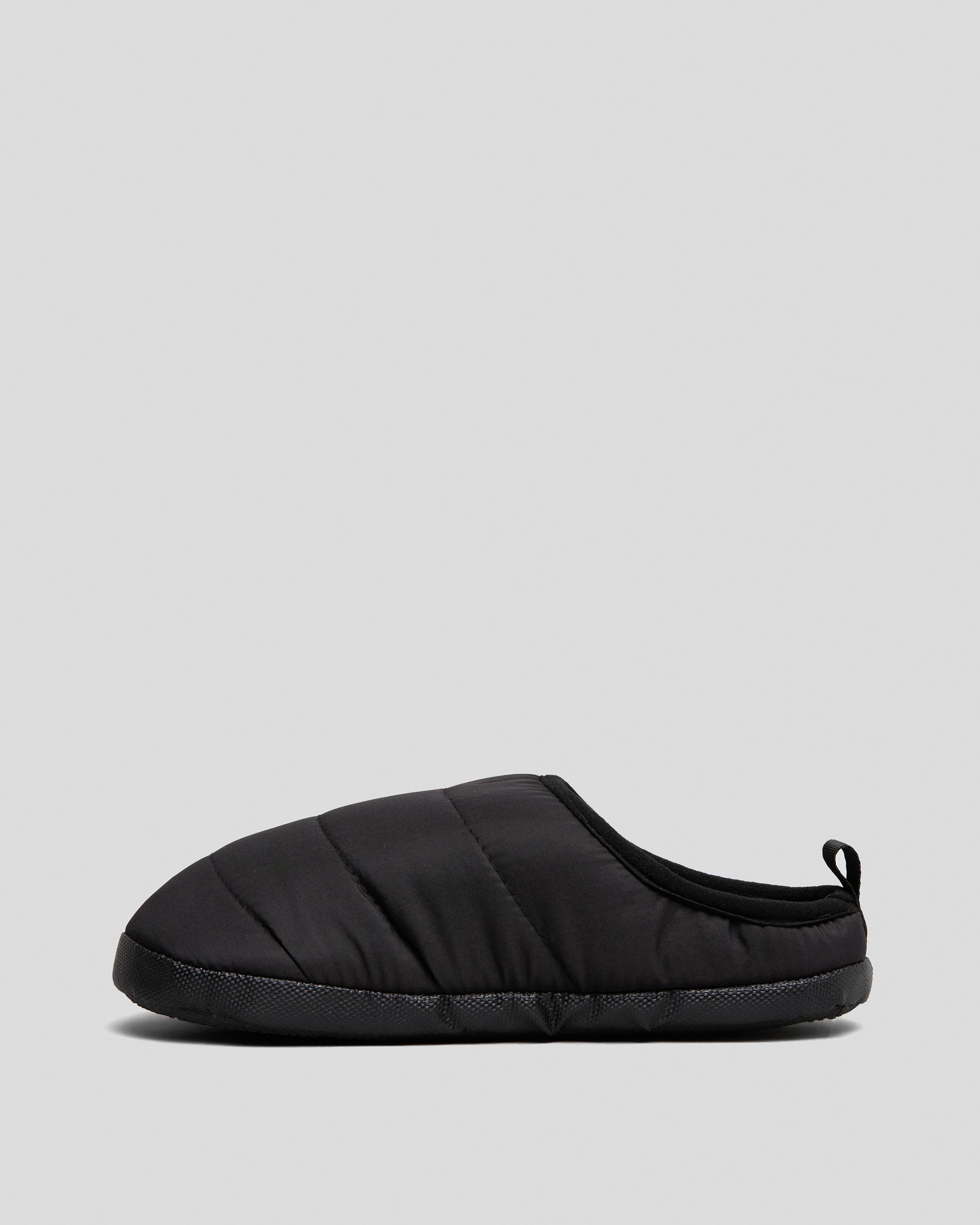 Shop Lucid Puffer Slippers In Black/white - Fast Shipping & Easy ...