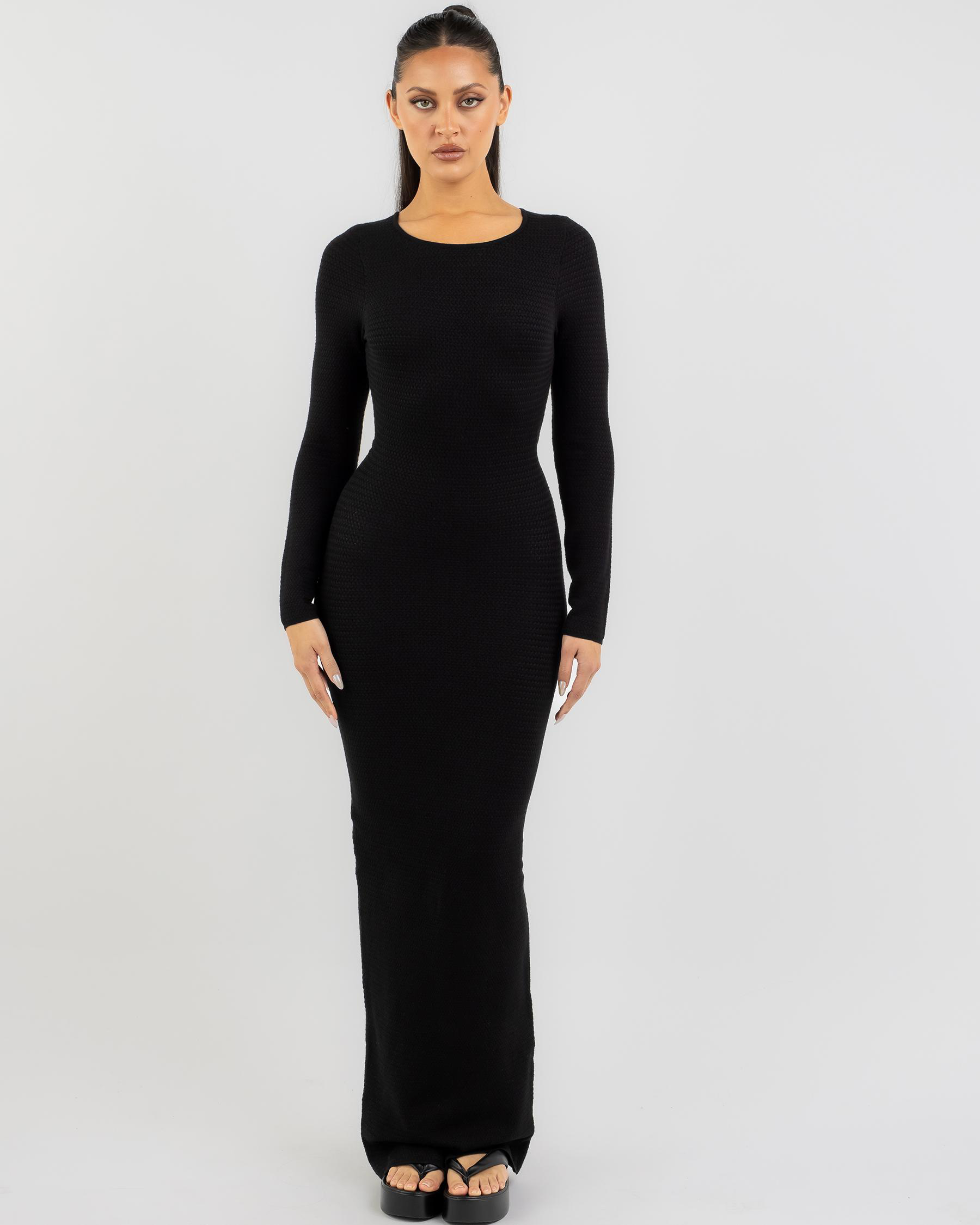 Shop Thanne Eileen Maxi Dress In Black - Fast Shipping & Easy Returns ...