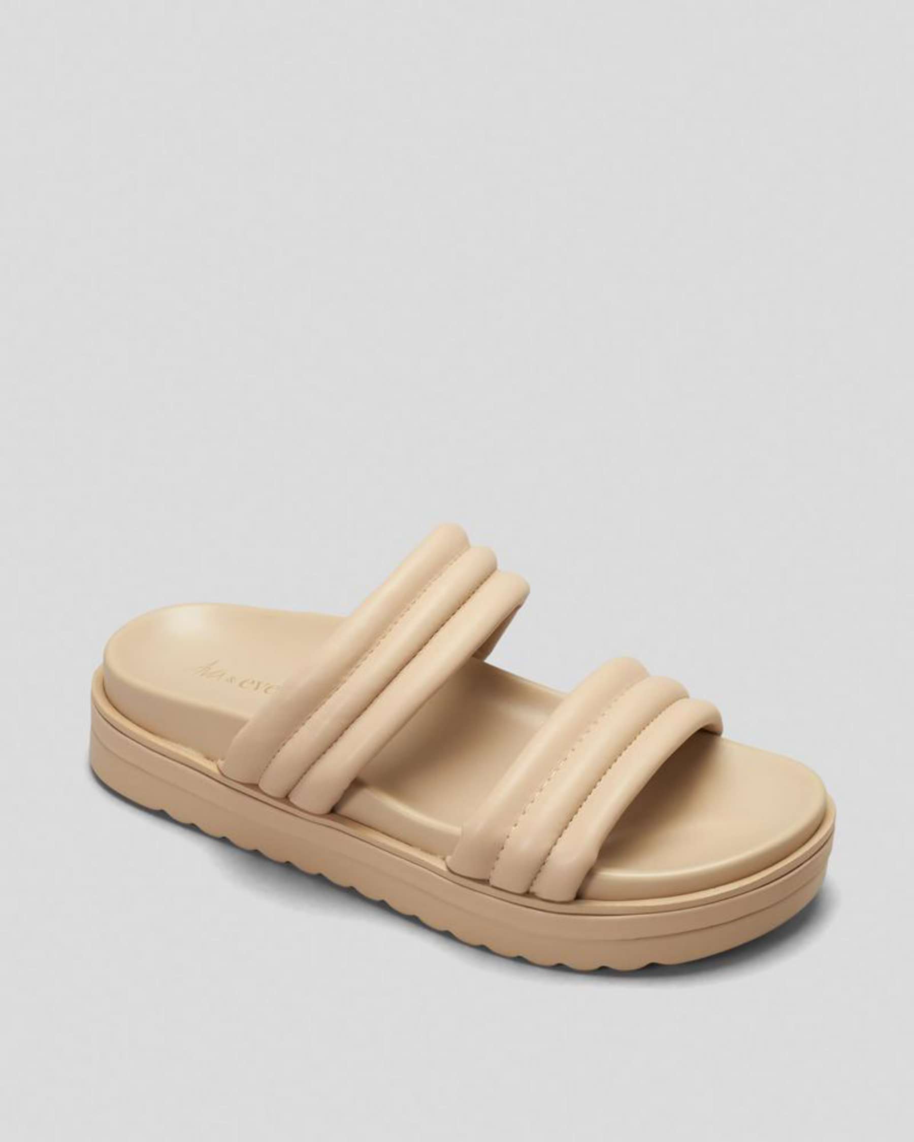 Shop Ava And Ever Rhodes Slide Sandals In Sand - Fast Shipping & Easy ...