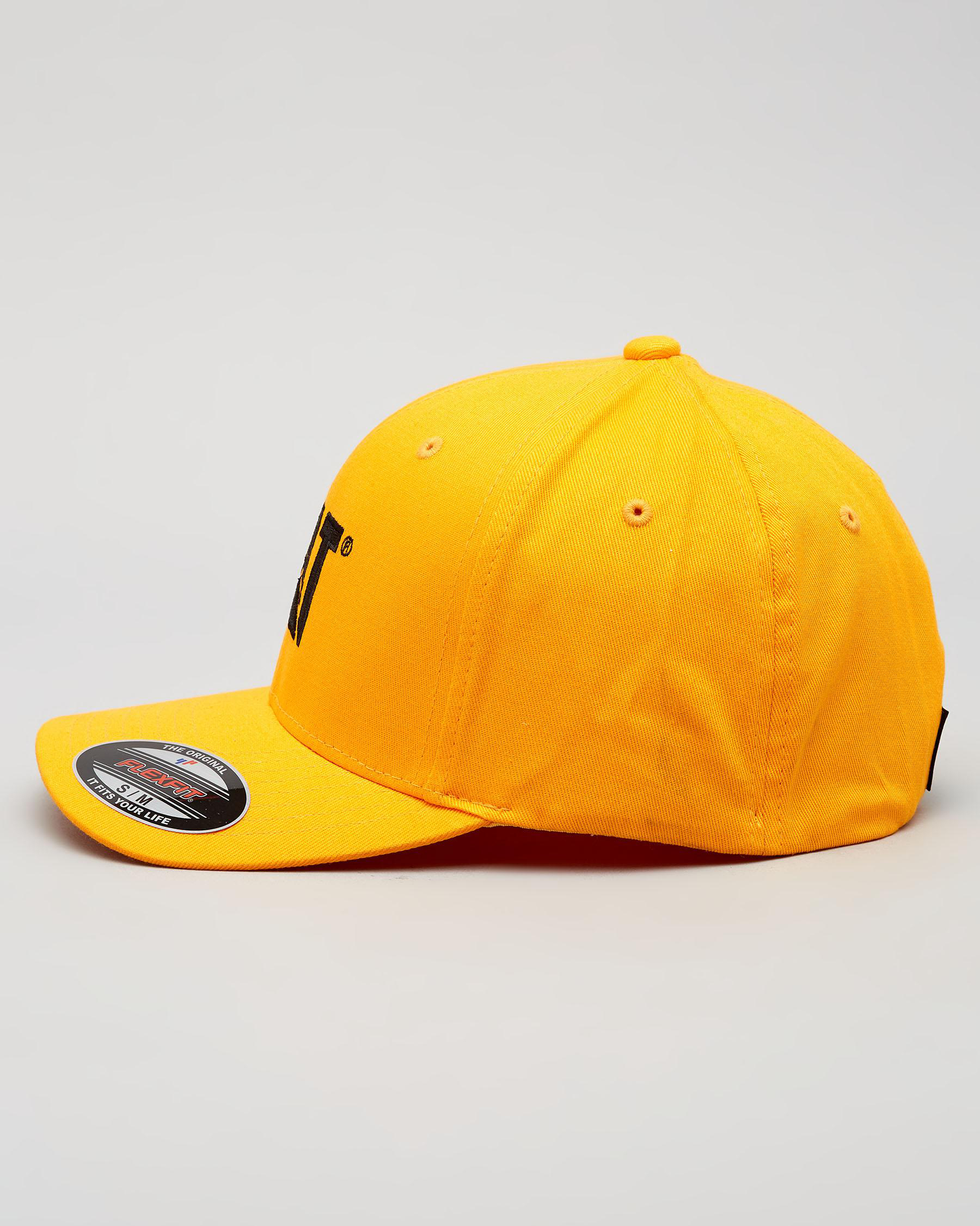Shop Cat Trademark Flexfit Cap In Yellow - Fast Shipping & Easy Returns ...