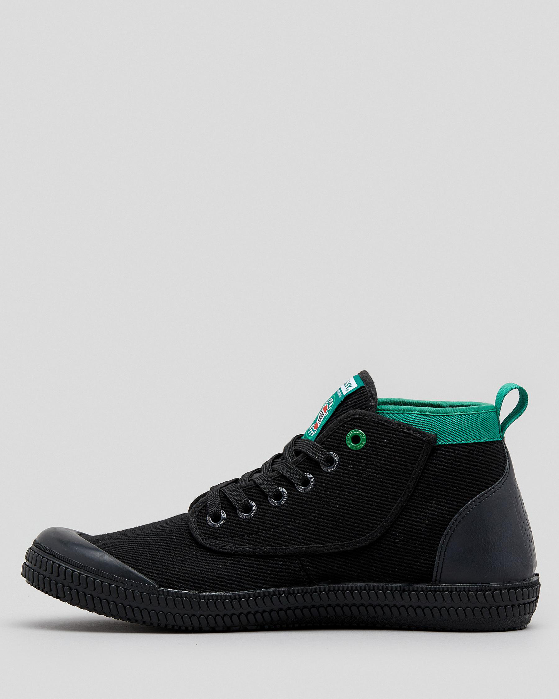 Shop Volley VB x Volley Heritage High Cut Shoes In Black/black Fast
