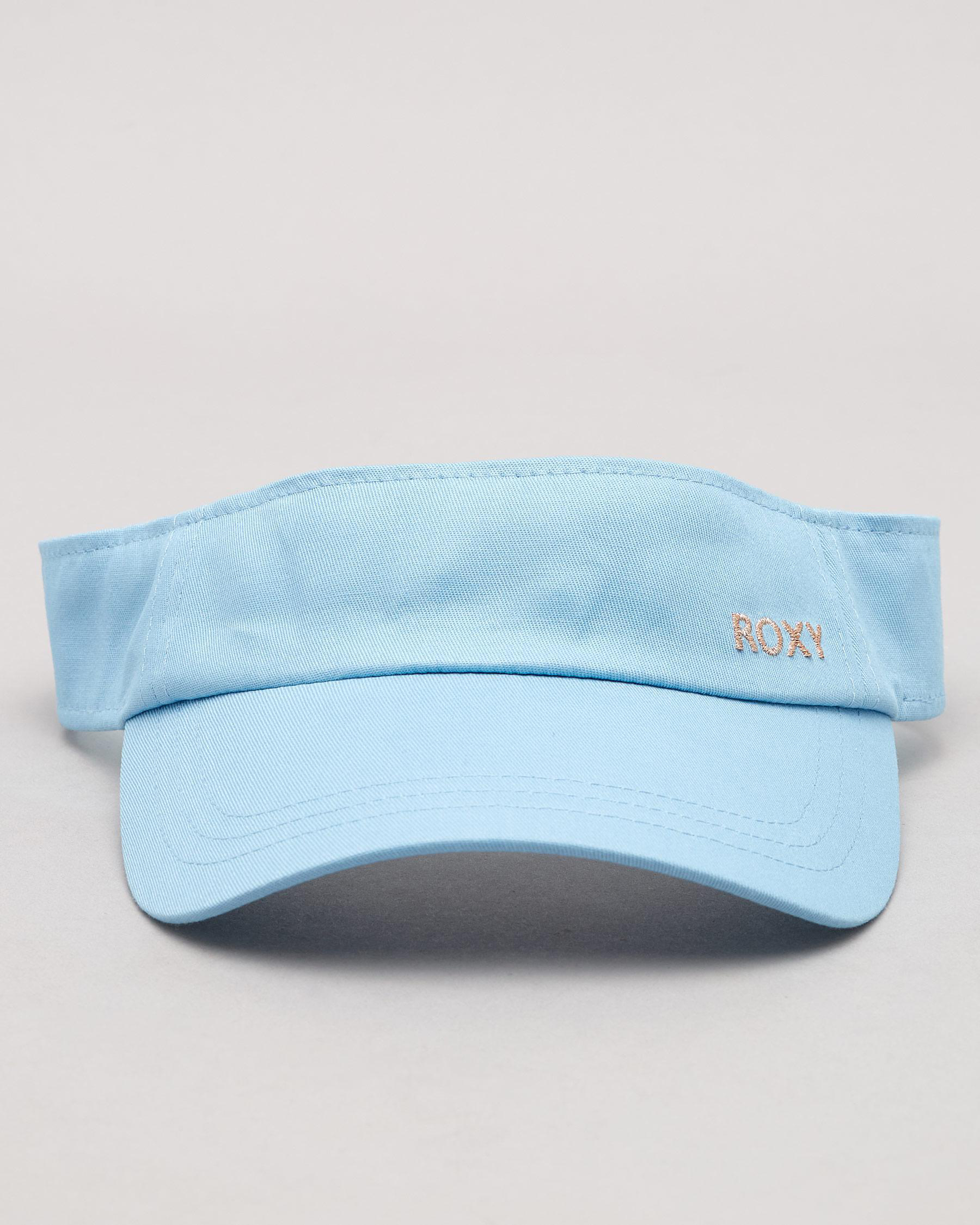 Roxy Kind Of Beautiful Visor In Porcelain Blue Fast Shipping & Easy