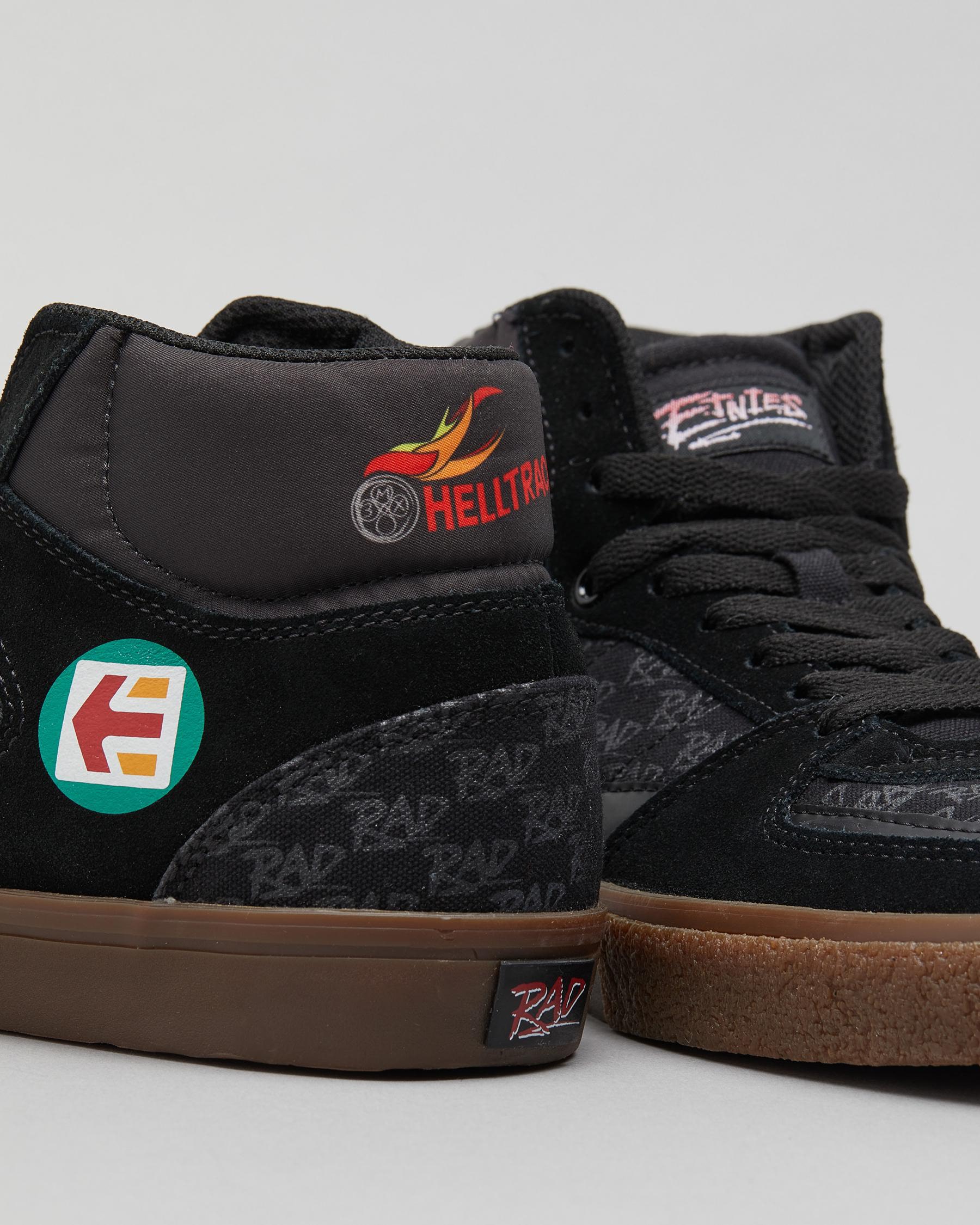 Etnies Screw Vulc x Rad Mid Shoes In Black/gum - Fast Shipping & Easy ...