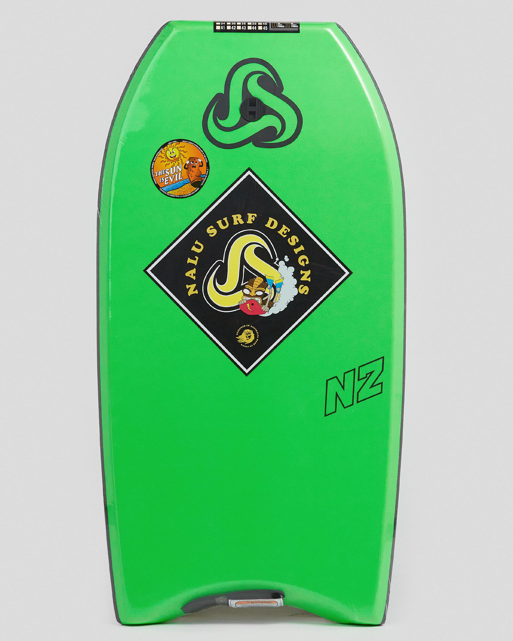 Shop Nalu Bodyboards N2 40" Bodyboard In Green Fast Shipping & Easy