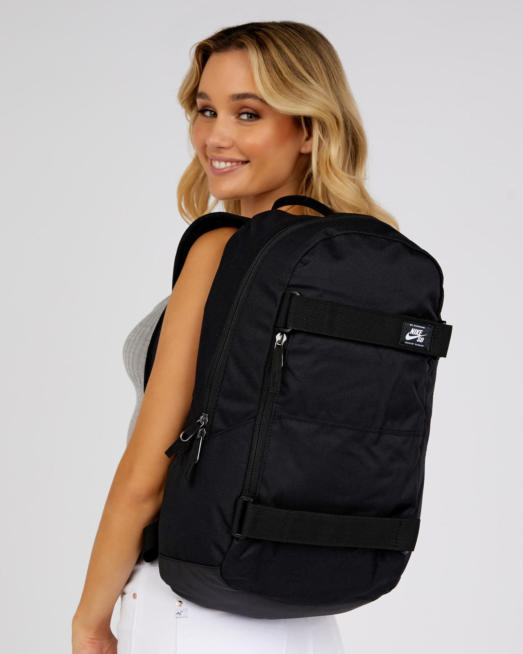 Nike Courthouse Backpack In Black And White Fast Shipping & Easy