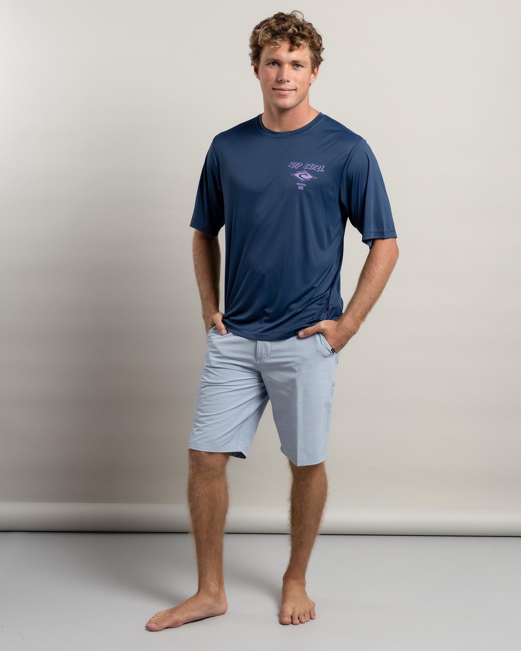 Mens Icons Of Surf Short Sleeve Rash Top