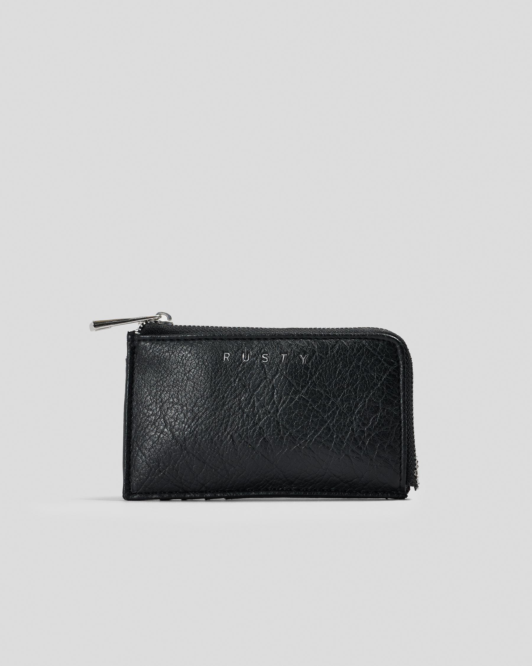 Rusted Wallet Shop Rusty Destiny Card Wallet In Black - Fast Shipping & Easy Returns ...