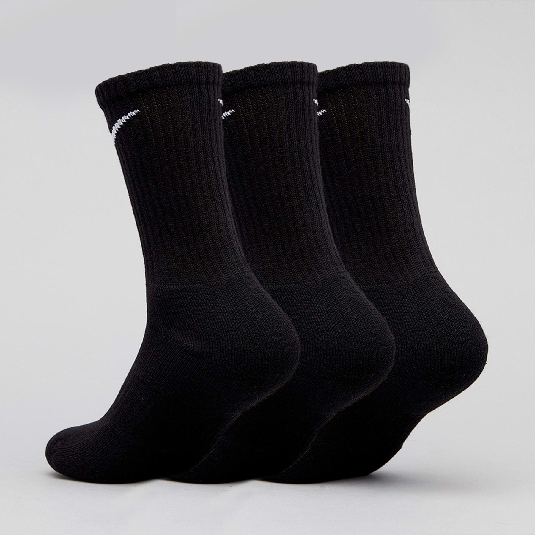 Nike Womens Everyday Cushion Crew Sock Pack In Black - Fast Shipping ...