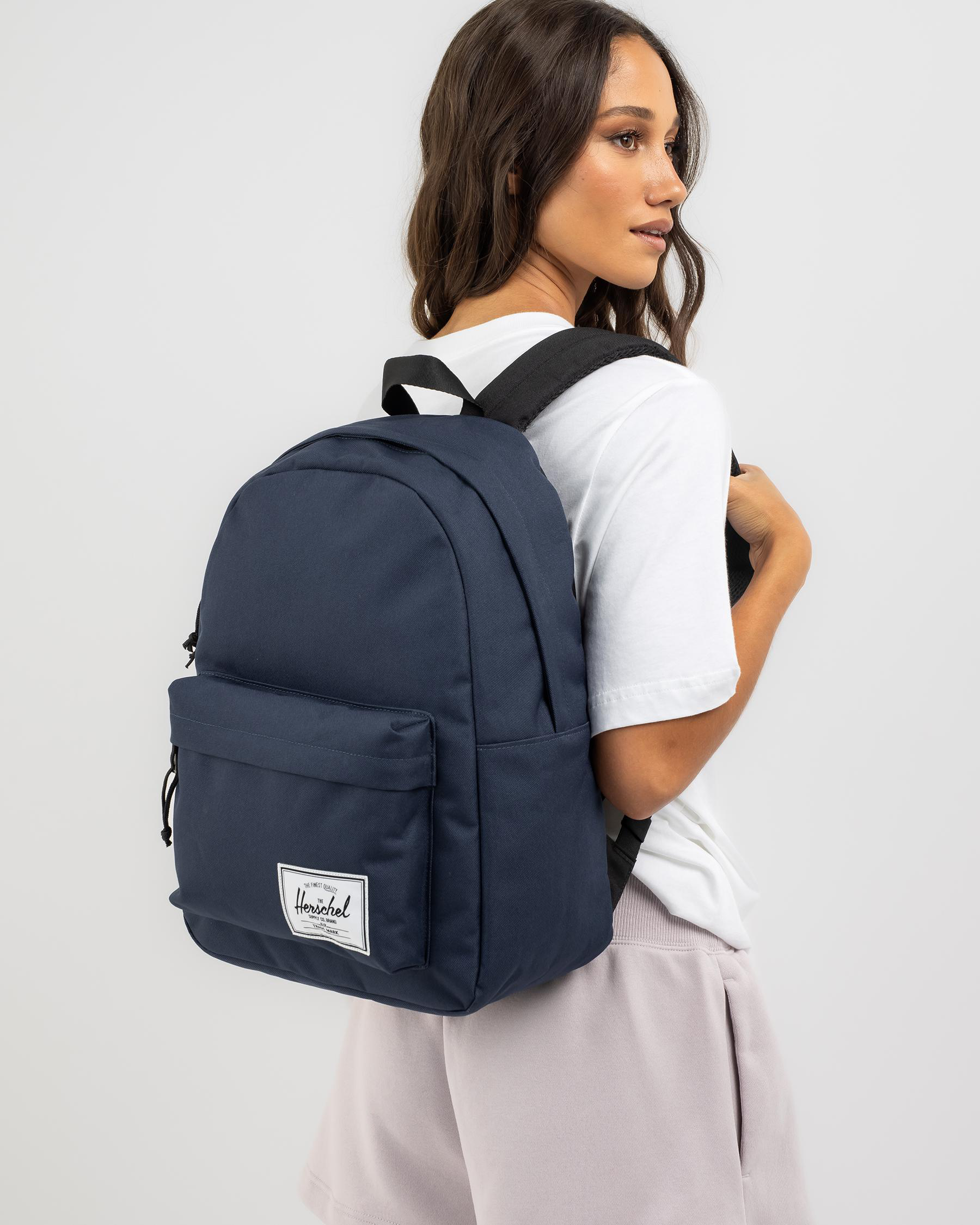 Shop Herschel Classic Backpack In Navy - Fast Shipping & Easy Returns ...