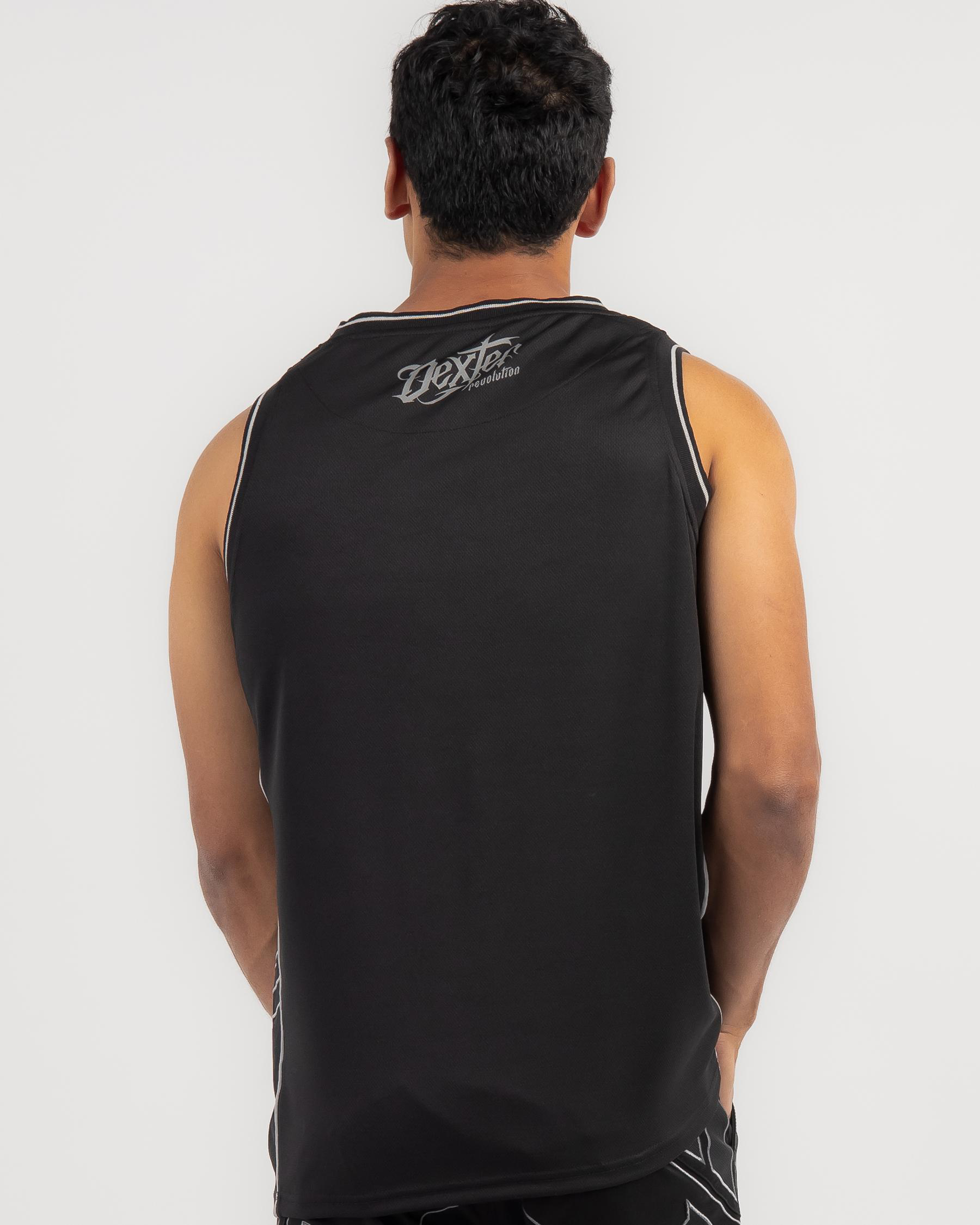 Shop Dexter Fast Lane Mesh Muscle Tank In Black Fast Shipping & Easy