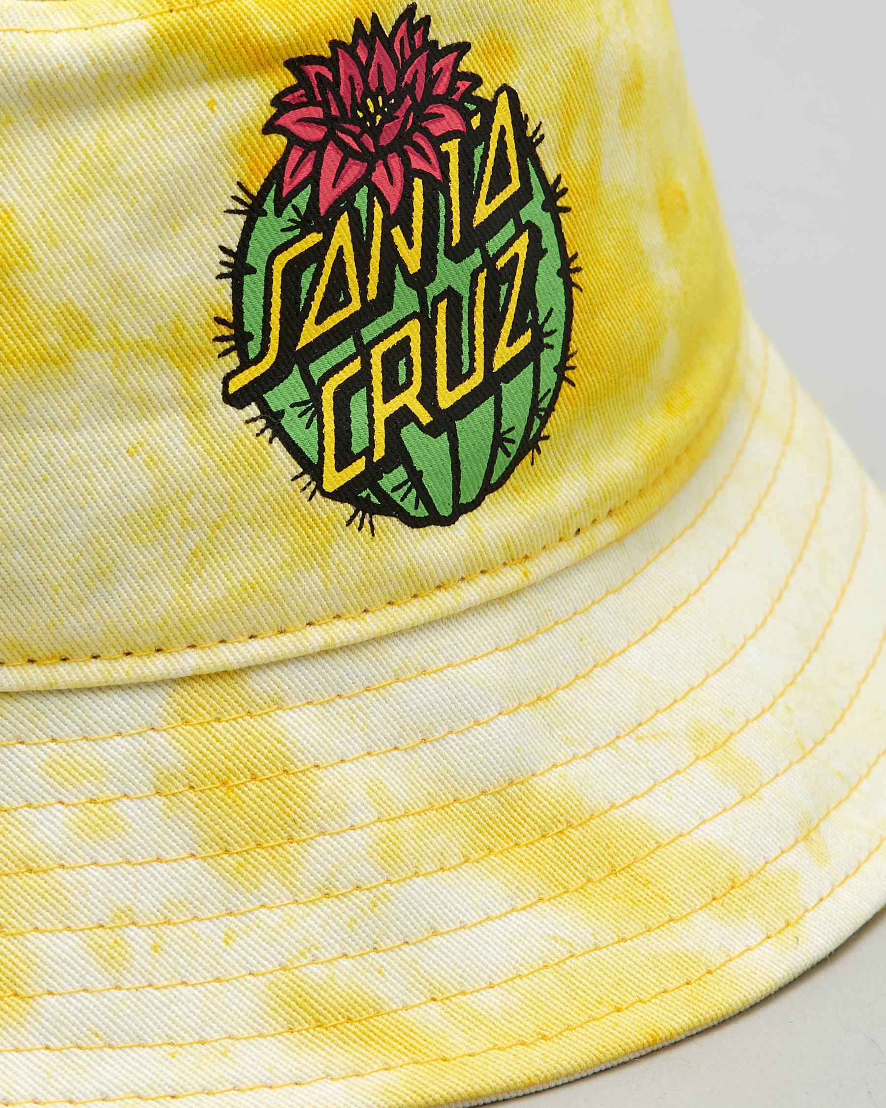 Shop Santa Cruz Youth Cactus Dot Bucket Hat In Gelato Fast Shipping