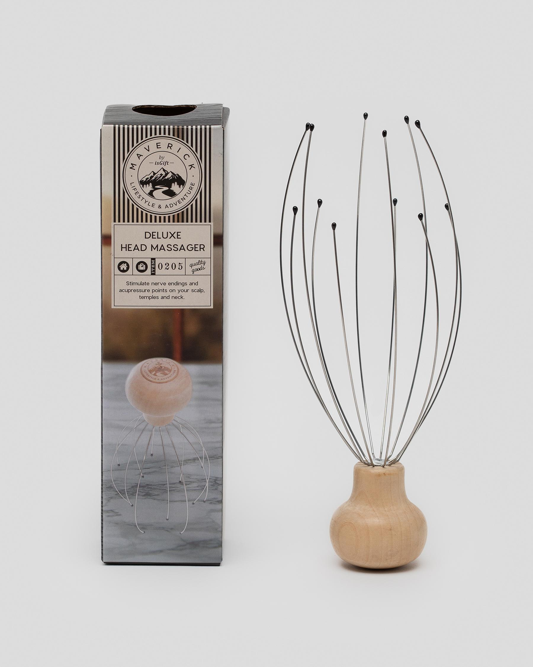 Get It Now Deluxe Head Massager In Wood FREE* Shipping & Easy Returns