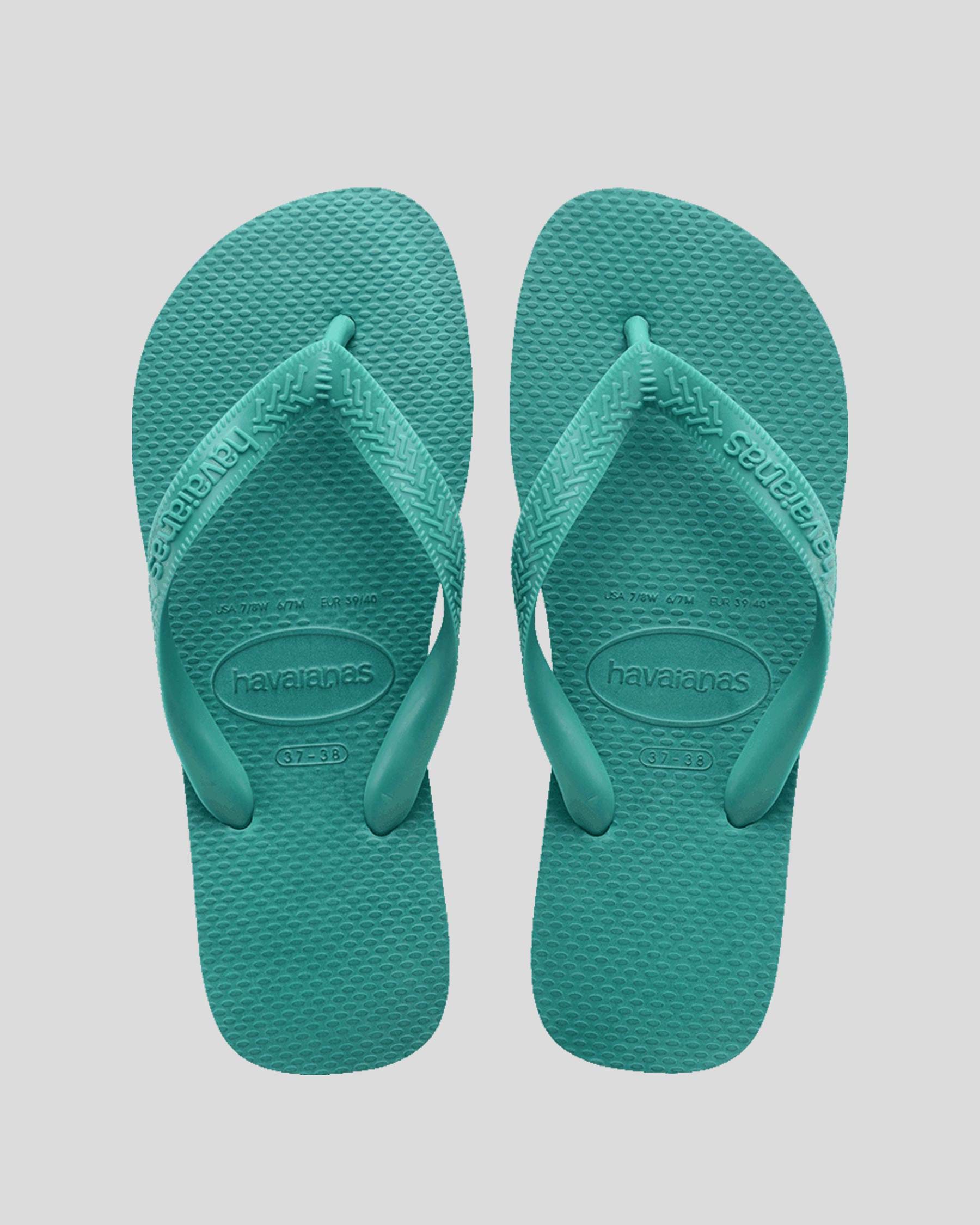 Havaianas Kids' Top Thongs In Green Freshness - Fast Shipping & Easy ...