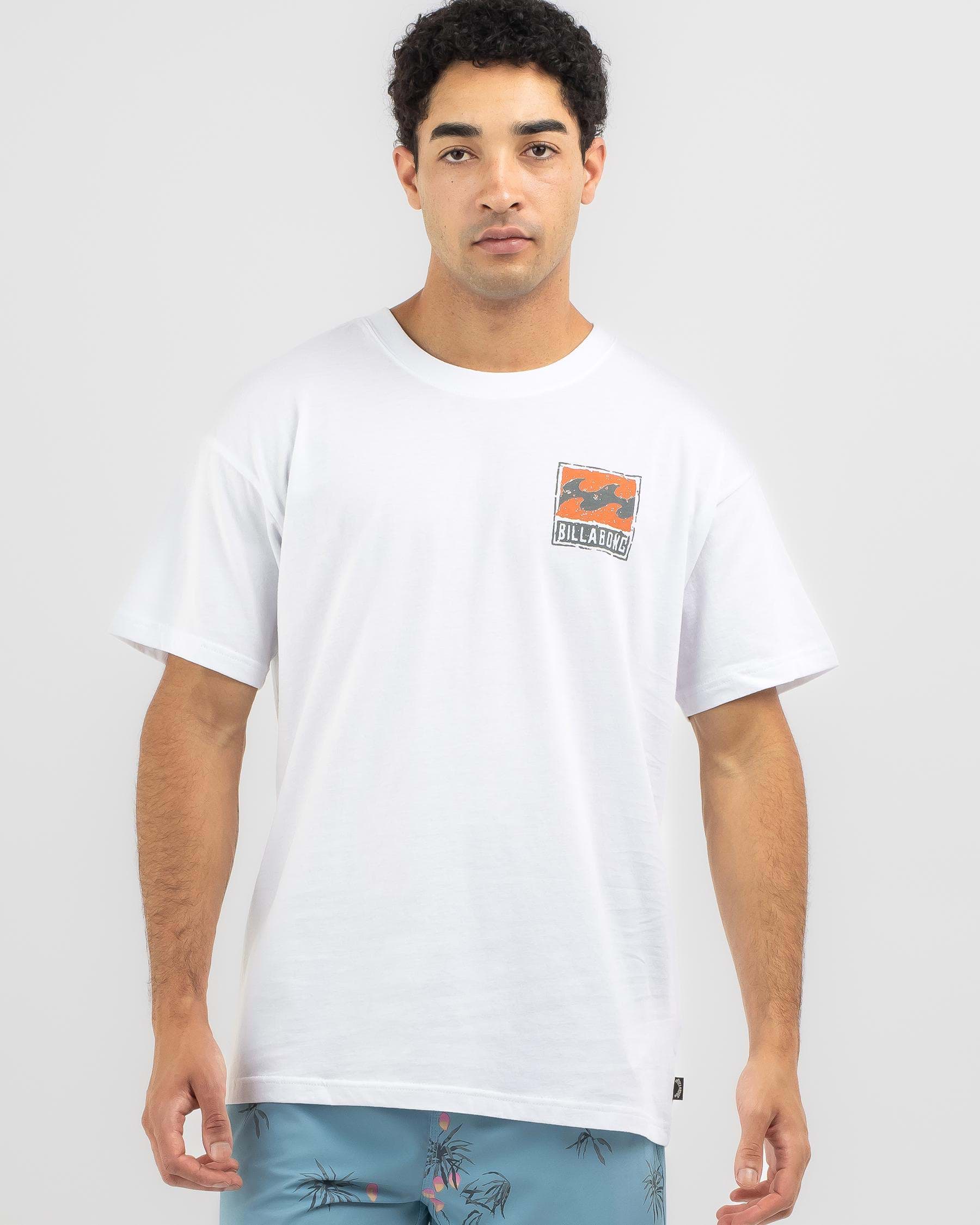 Shop Billabong Stamp T-Shirt In White - Fast Shipping & Easy Returns ...
