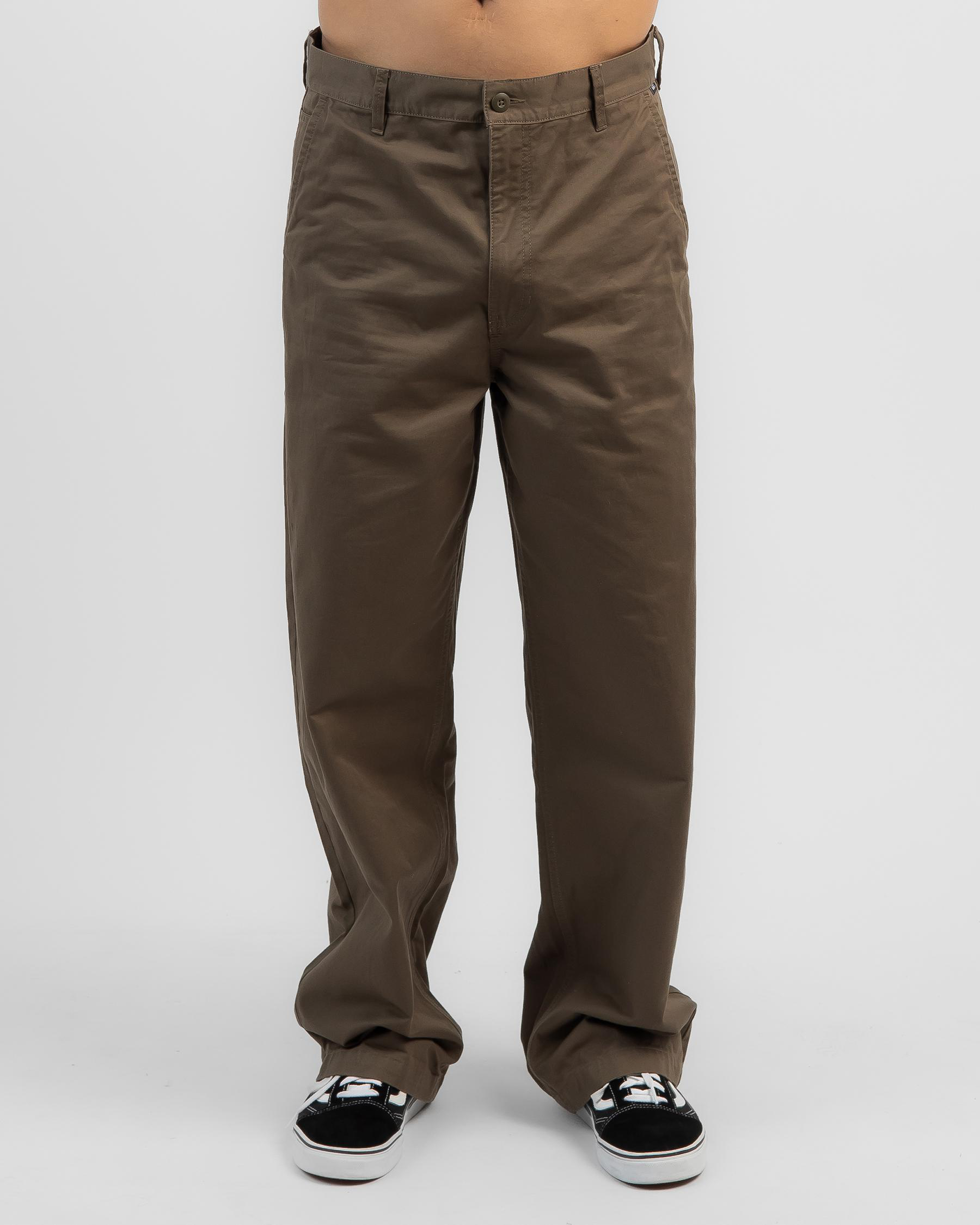 Vans Authentic Chino Baggy Pants In Canteen - Fast Shipping & Easy ...