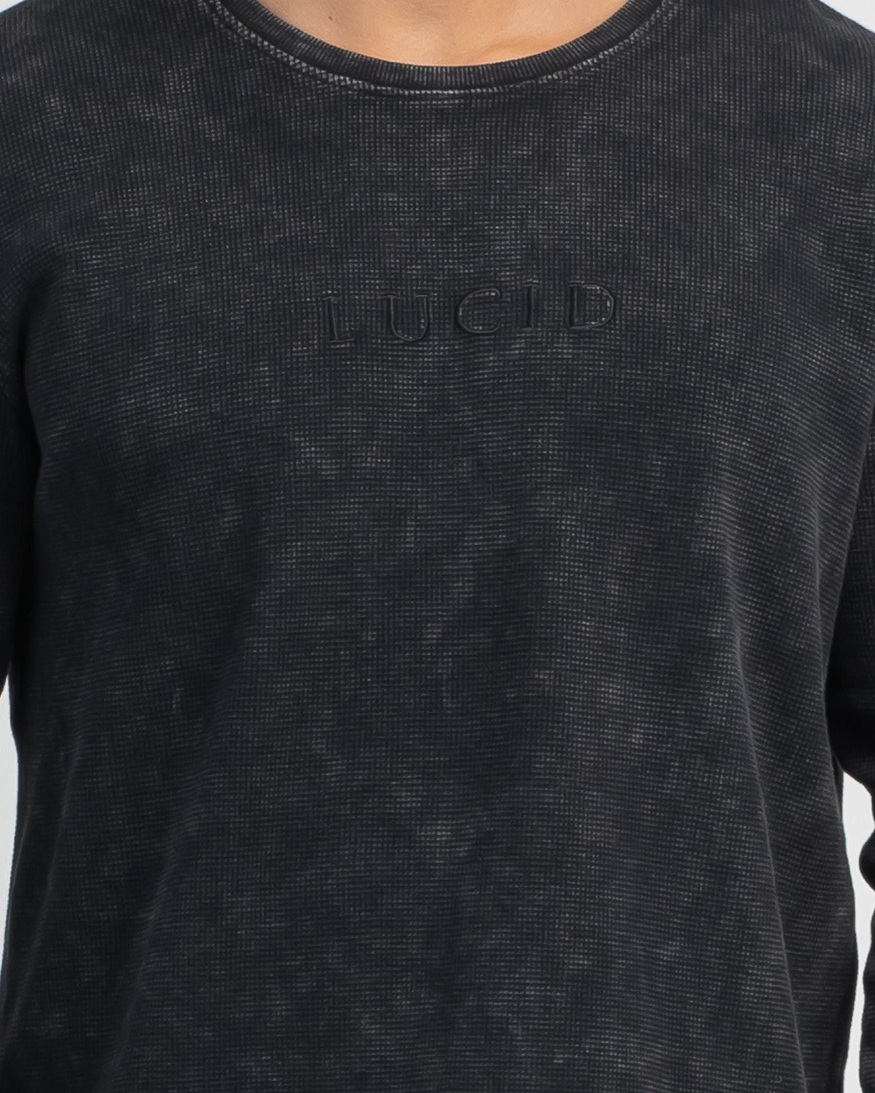 Lucid Haywire Long Sleeve T-Shirt In Black Acid - Fast Shipping & Easy ...
