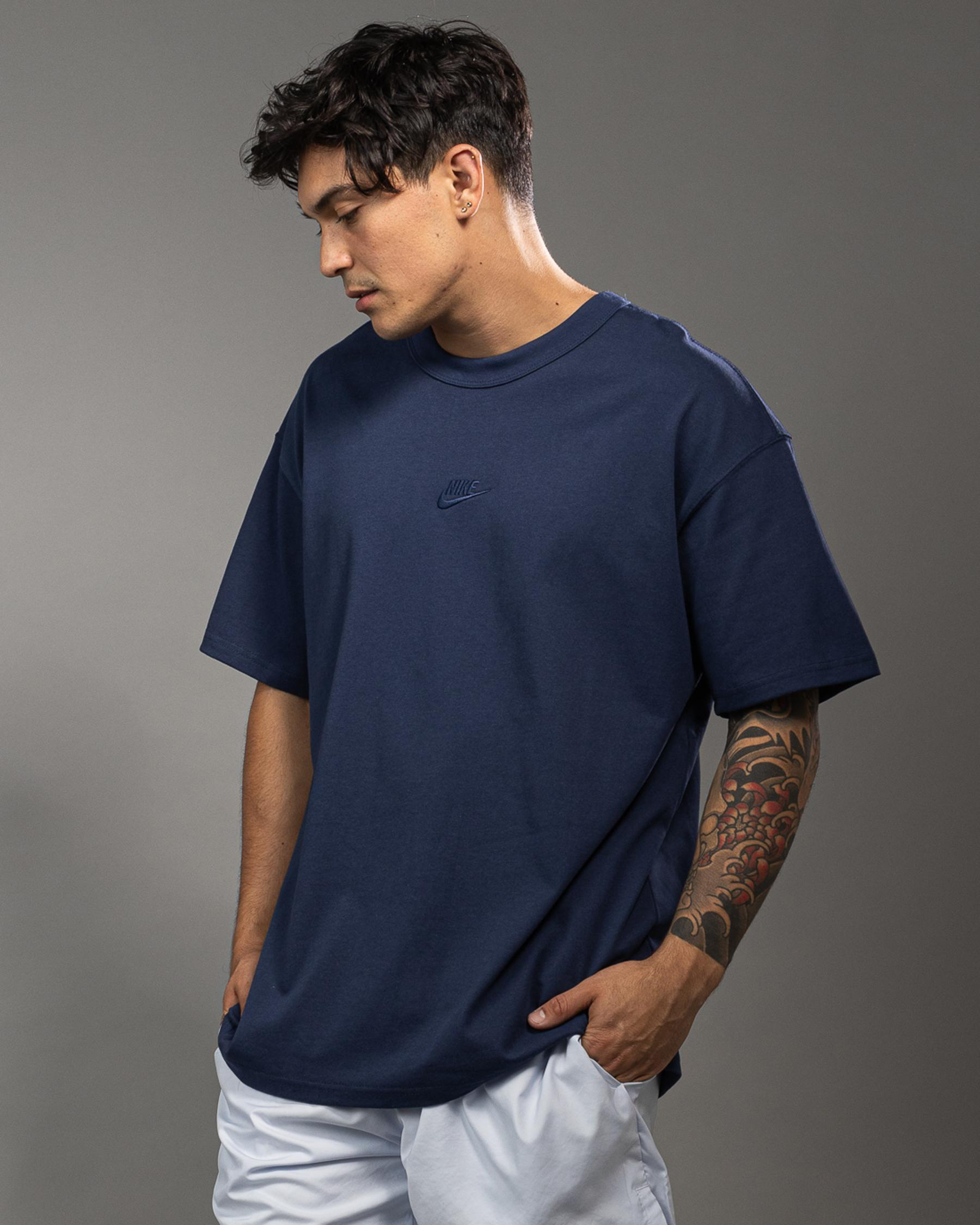 Nike Sportswear Premium Essential Sustainable TShirt In Midnight Navy