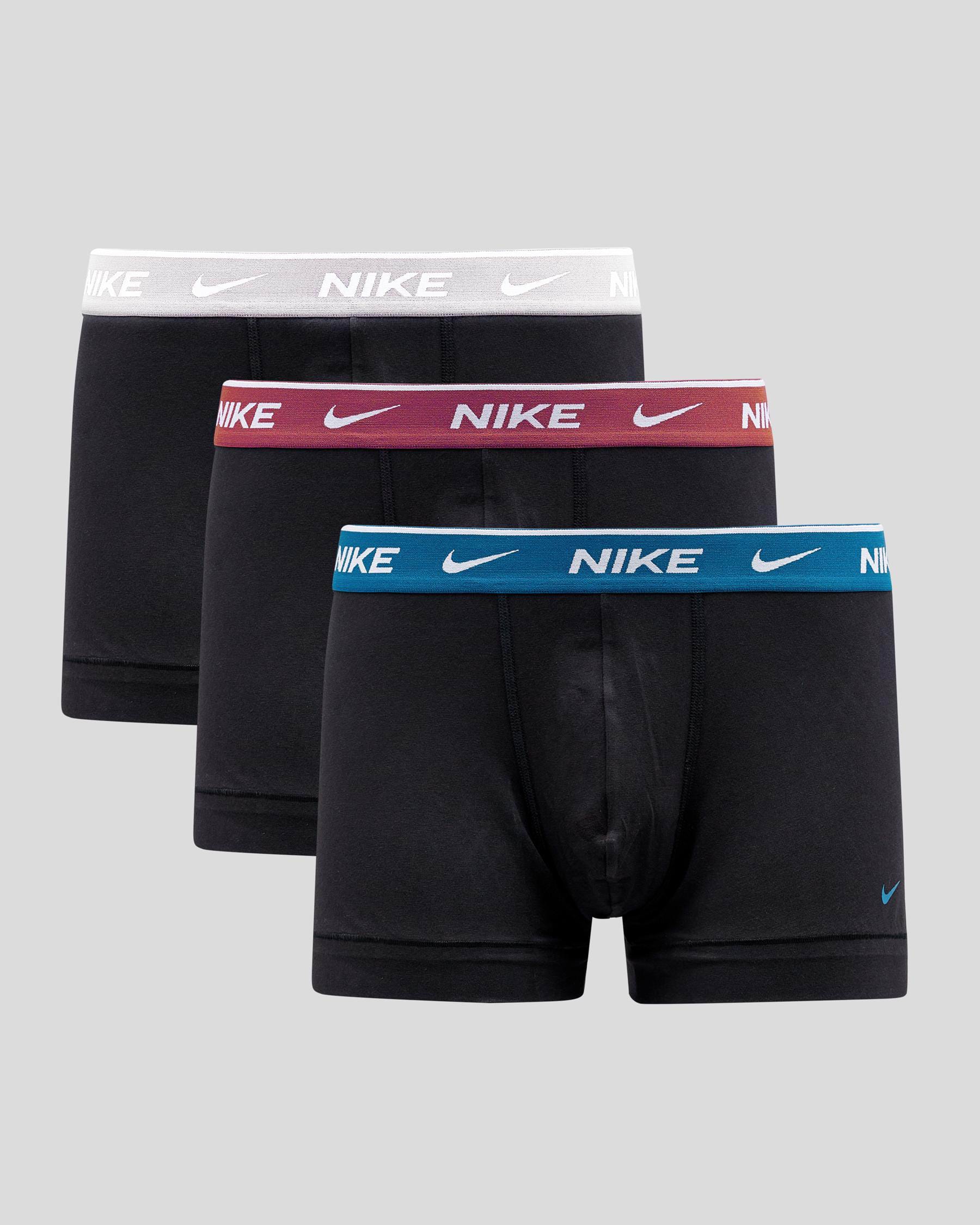 Nike Cotton Stretch Trunks 3 Pack In Multi - Fast Shipping & Easy ...