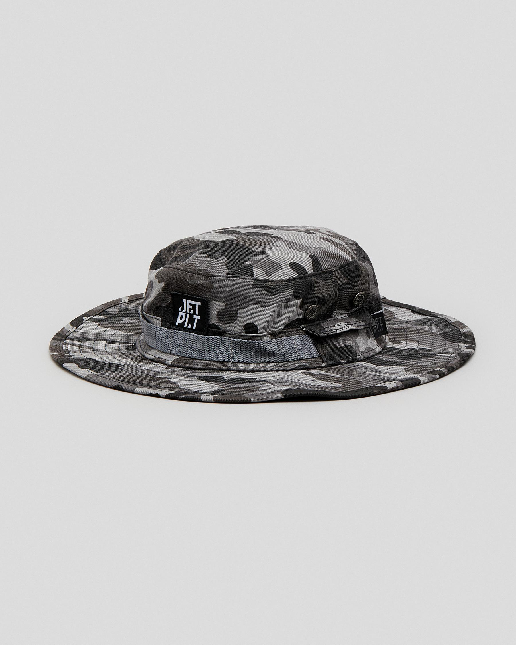 Jetpilot Hiker Wide Brim Hat In Camo 