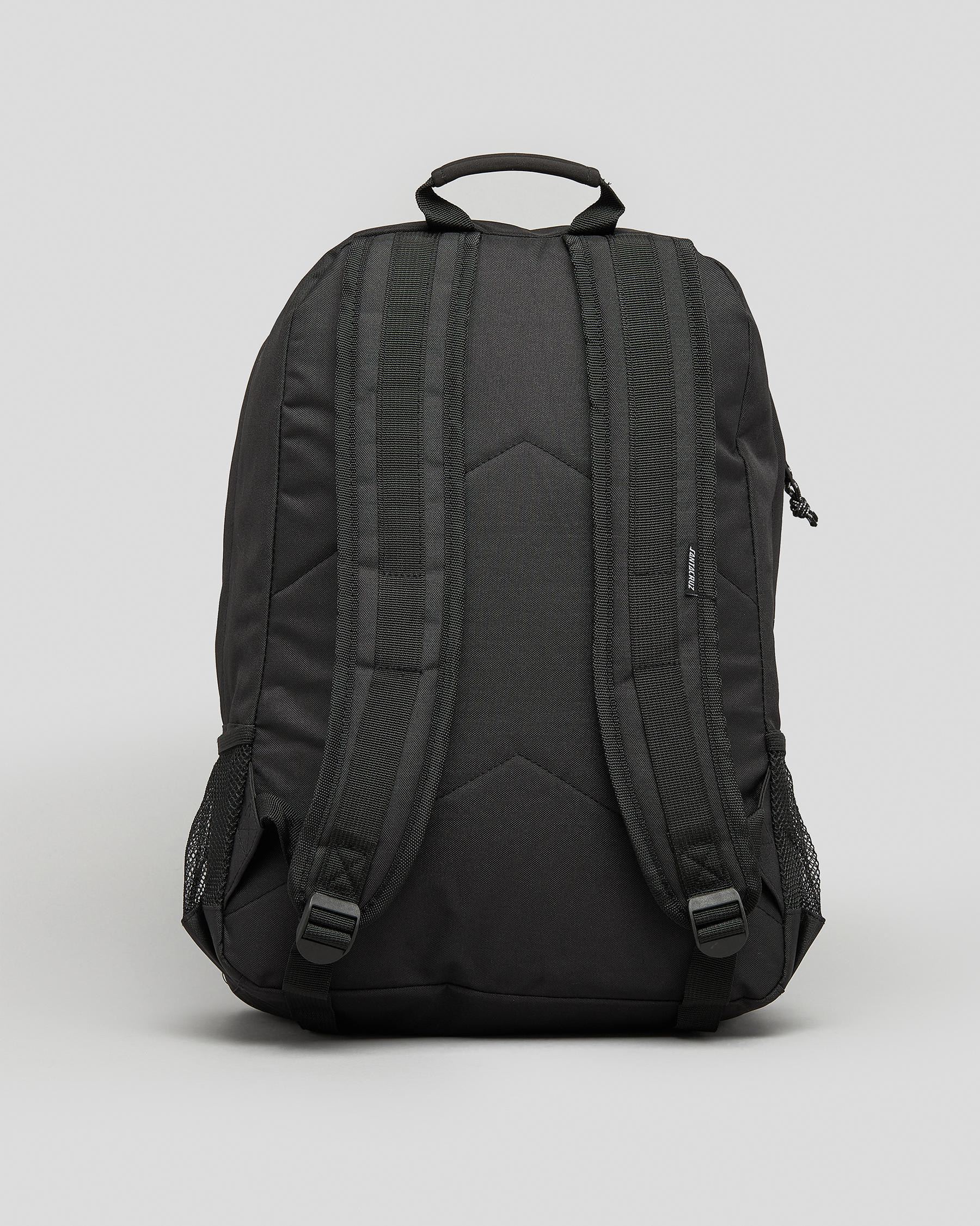 Shop Santa Cruz Contra Dot Backpack In Black - Fast Shipping & Easy ...