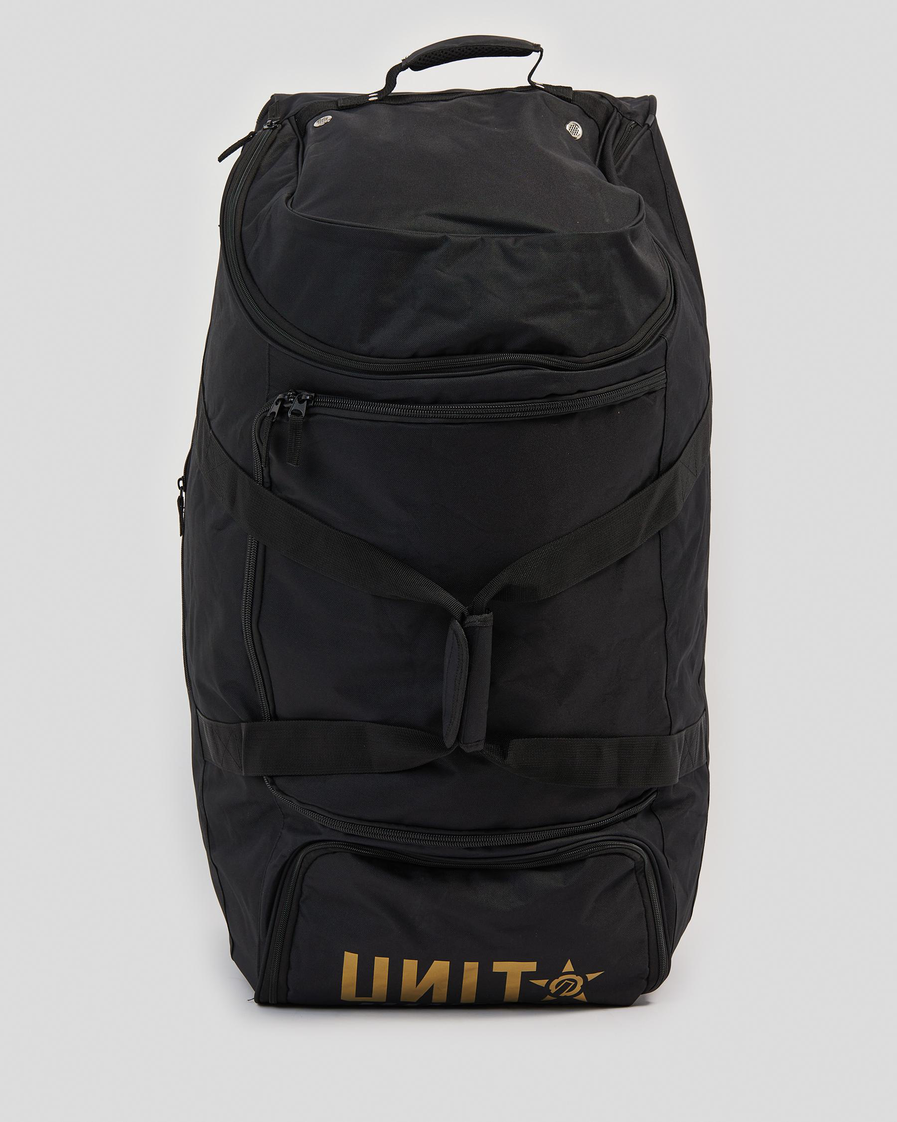 Shop Unit Racing Gear Travel Bag In Black - Fast Shipping & Easy ...