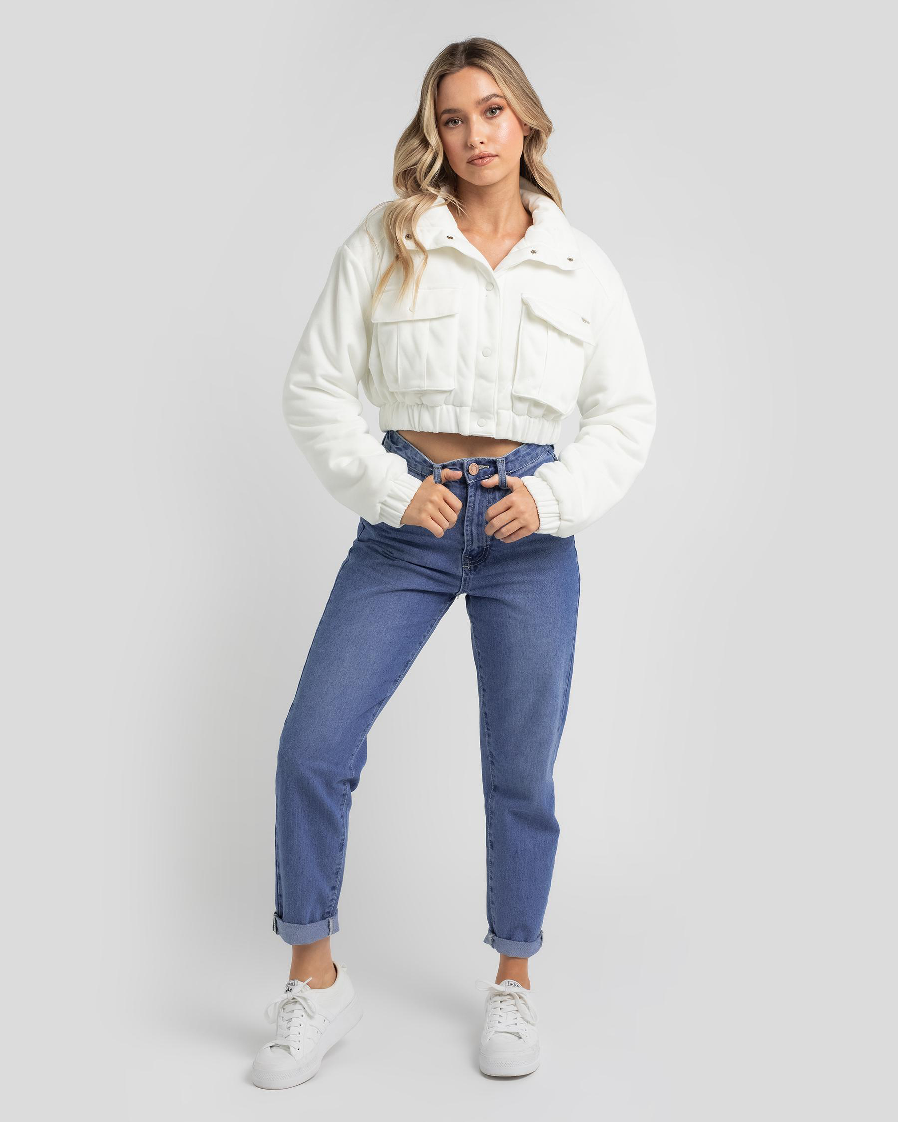 Shop Ava And Ever Viv Sweatshirt In White - Fast Shipping & Easy ...