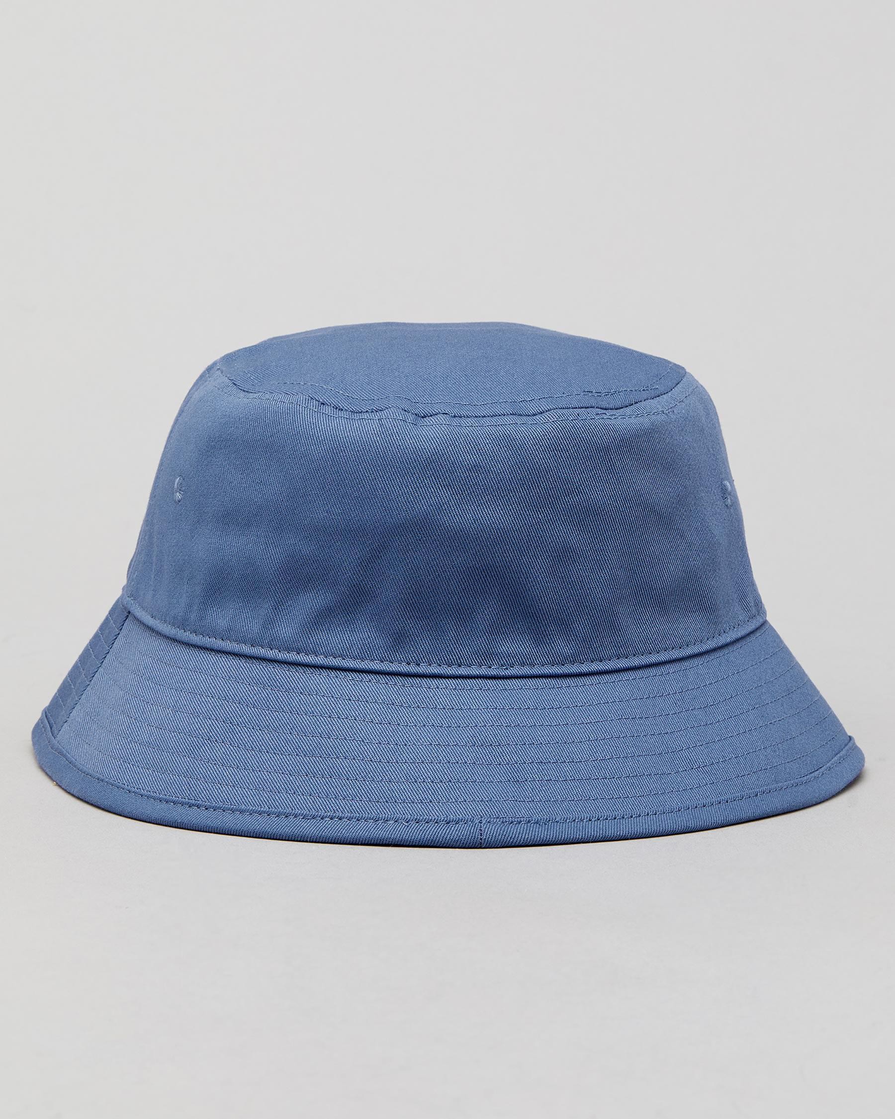 Adidas Classic Bucket Hat In Crew Blue / White - Fast Shipping & Easy ...
