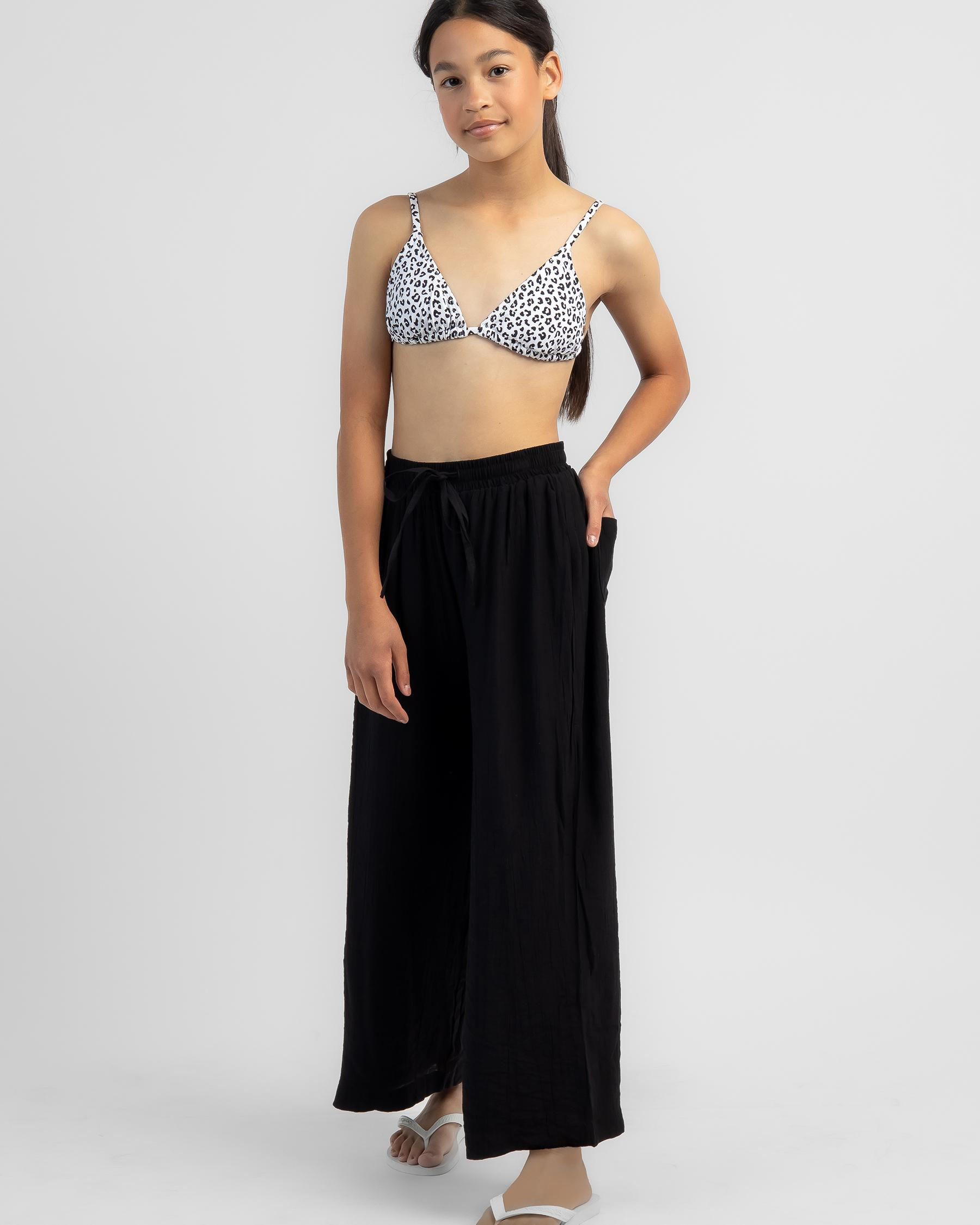 Mooloola Girls' Napali Beach Pants In Black FREE* Shipping & Easy