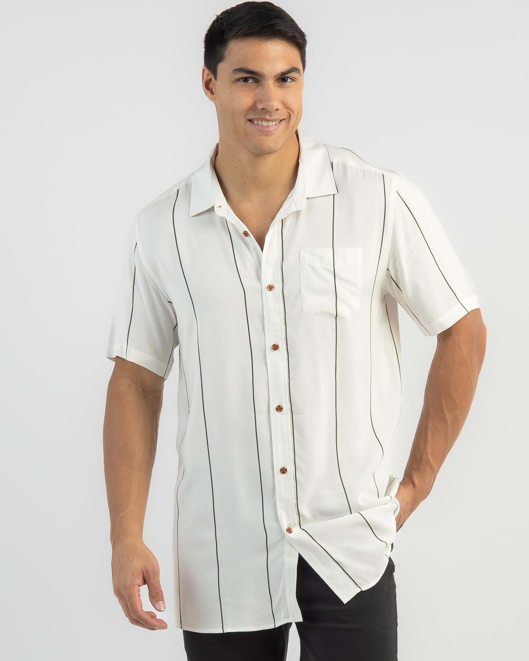 Lucid Banding Short Sleeve Shirt In White - Fast Shipping & Easy ...