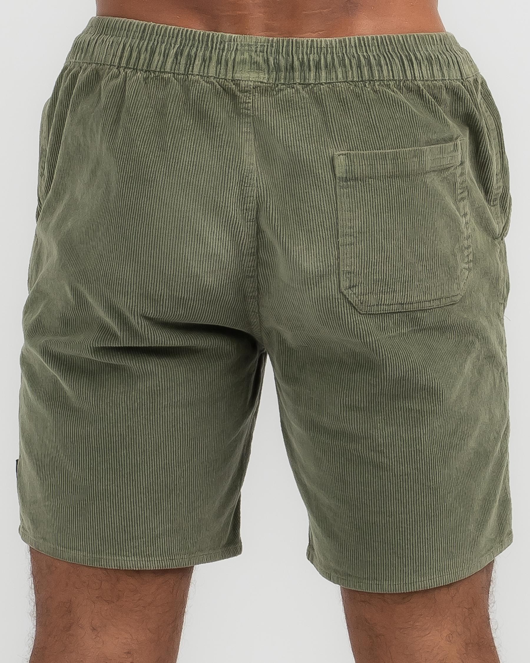 Silent Theory Cord Shorts In Green - Fast Shipping & Easy Returns ...
