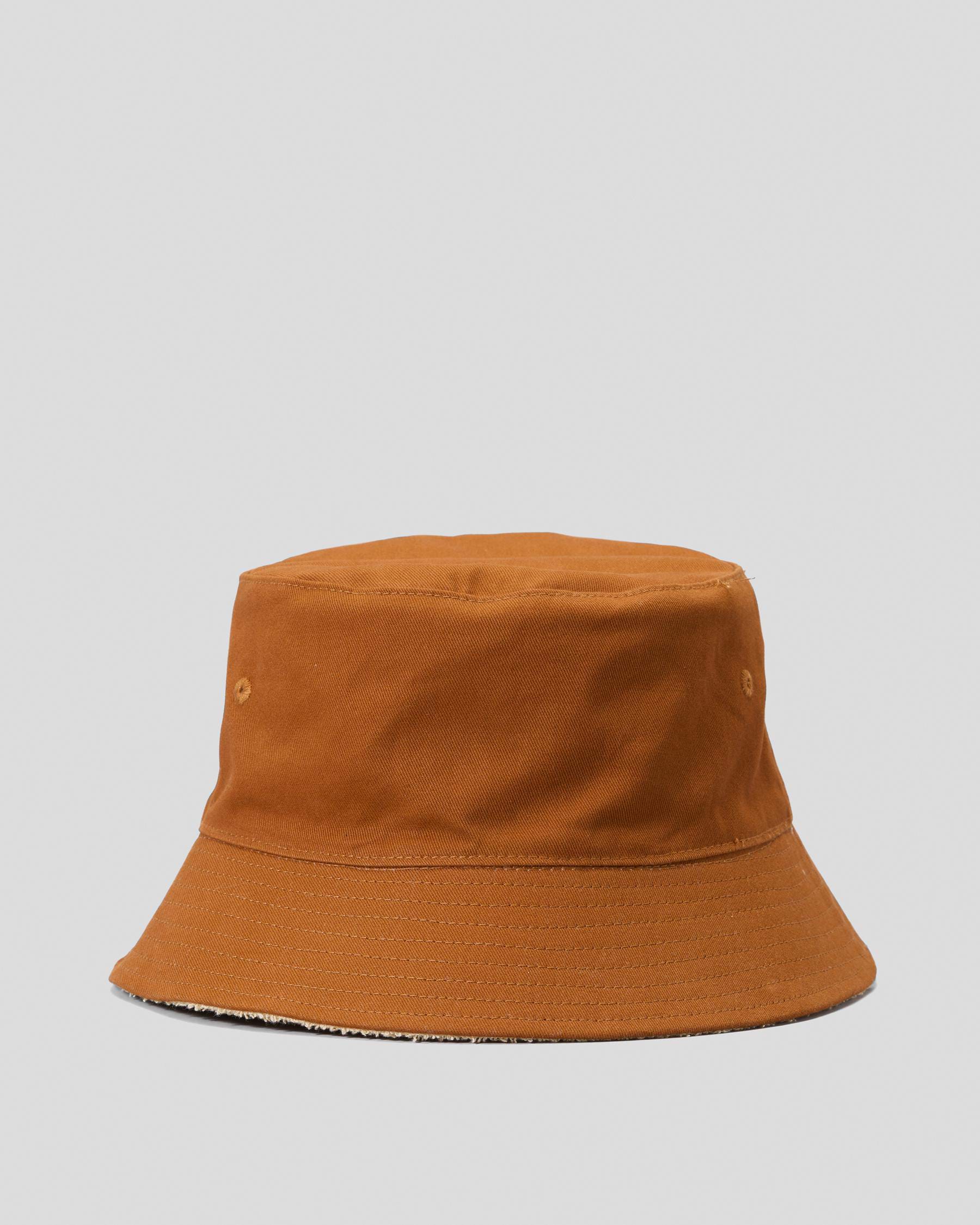 Shop Santa Cruz Alt Dot Mono Patch Bucket Hat In Brown - Fast Shipping ...