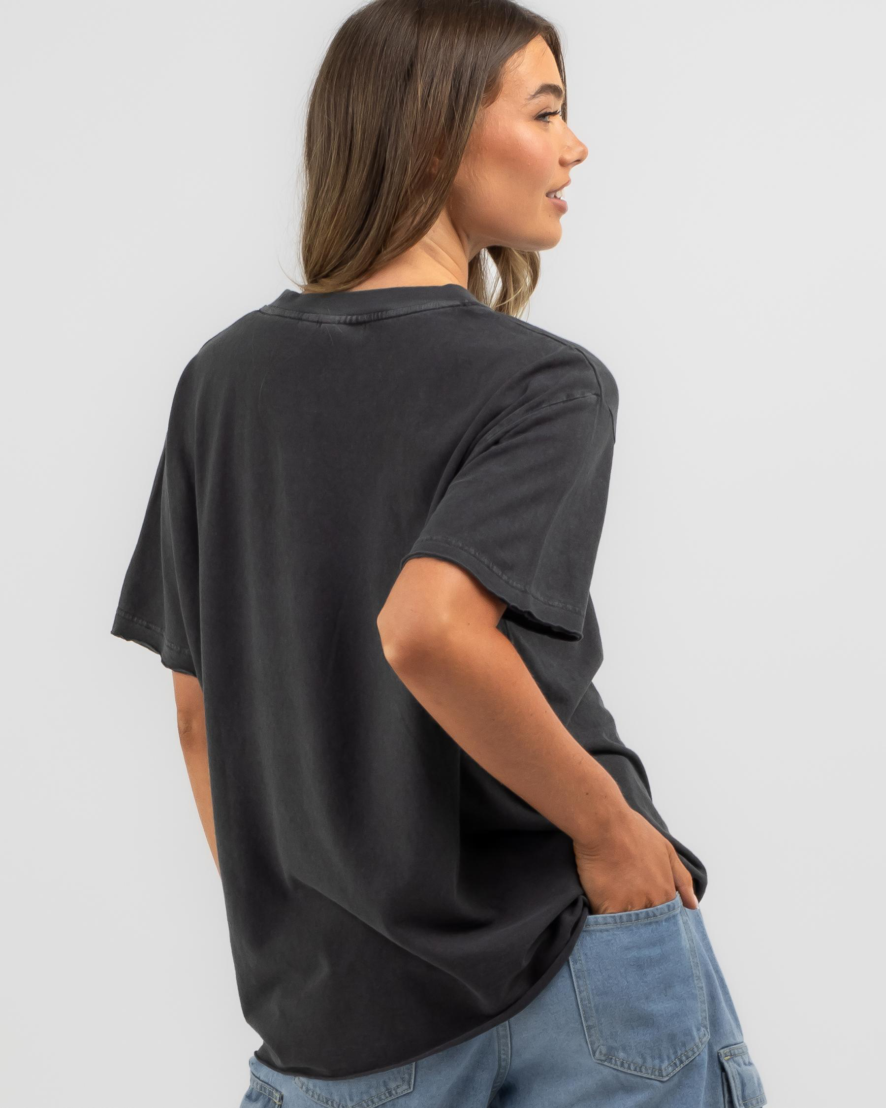 AFENDS Womens Cygnet - Oversized Tee - Hunter Green