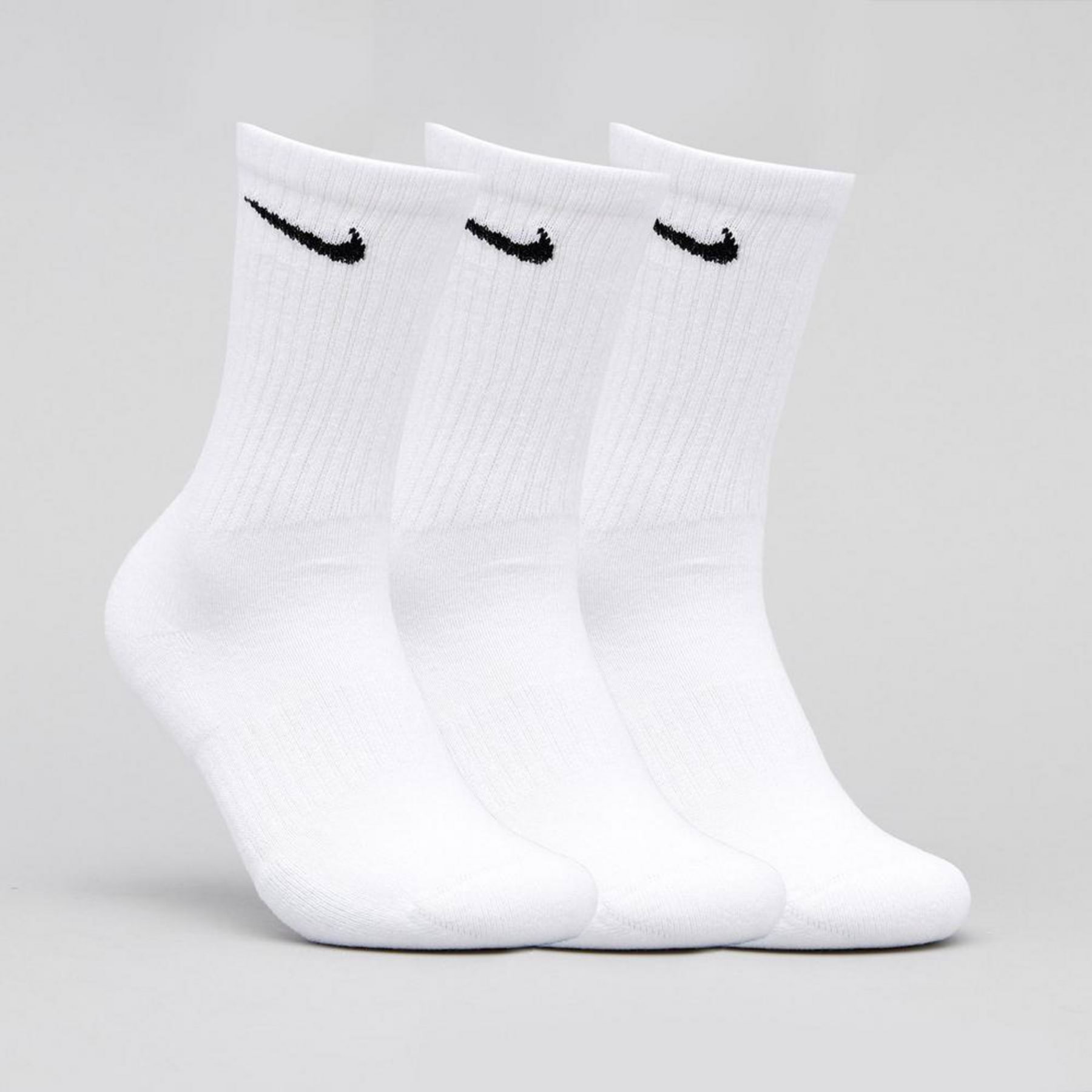 Nike Everyday Cushion Crew Socks In White/black - Fast Shipping & Easy ...