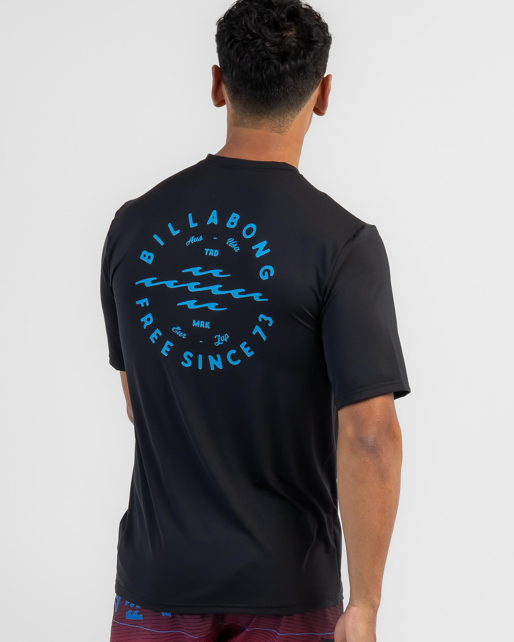 Shop Billabong Big Wave Daz Rash Vest In Black Fast Shipping & Easy