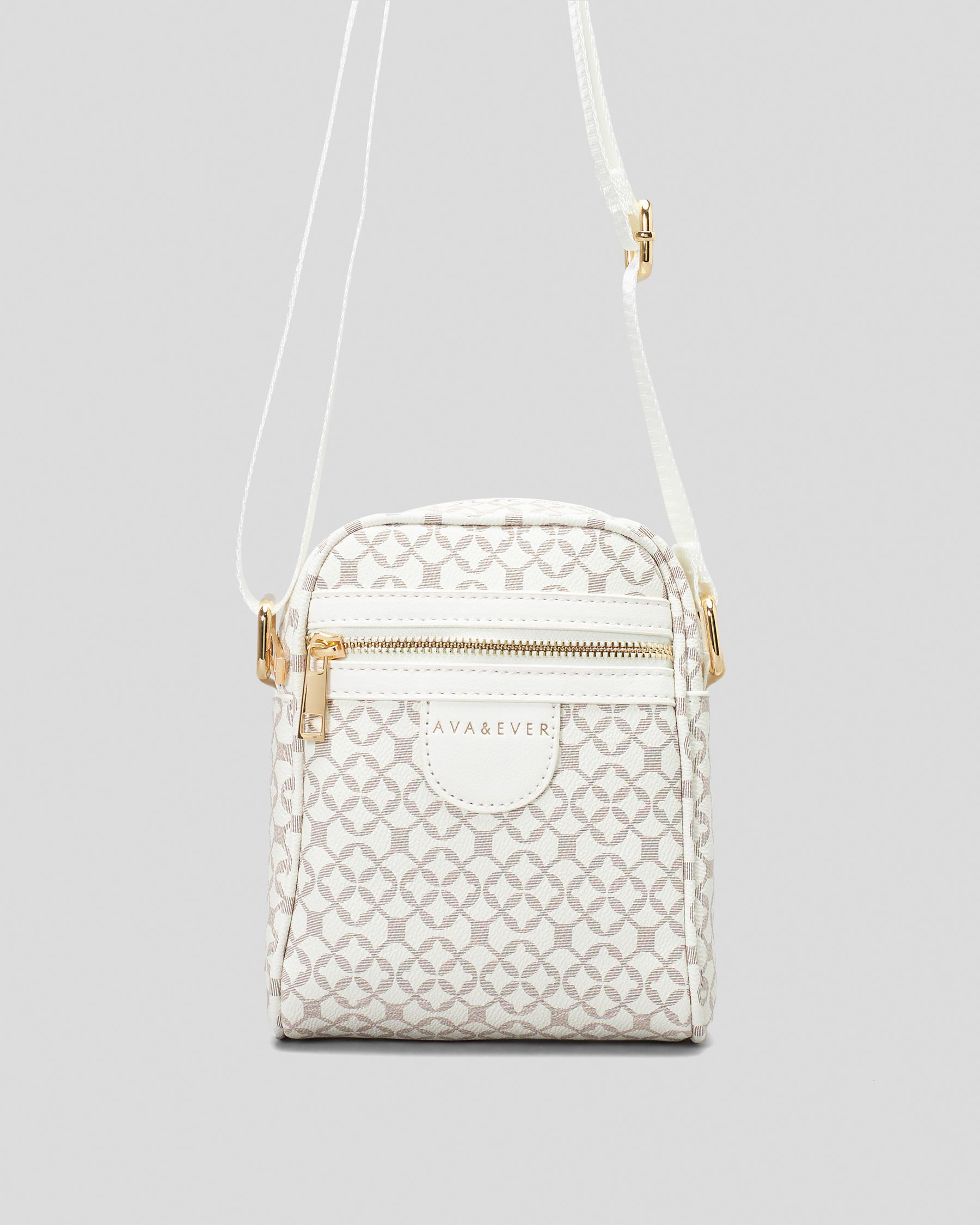 Ava And Ever Miami Crossbody Bag In Cream Print FREE* Shipping & Easy
