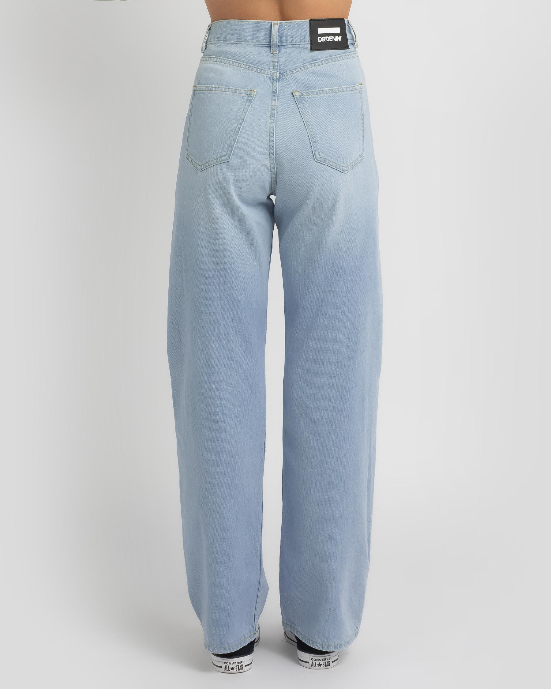 Shop Dr Denim Echo Jeans In Superlight Blue Ripped - Fast Shipping ...