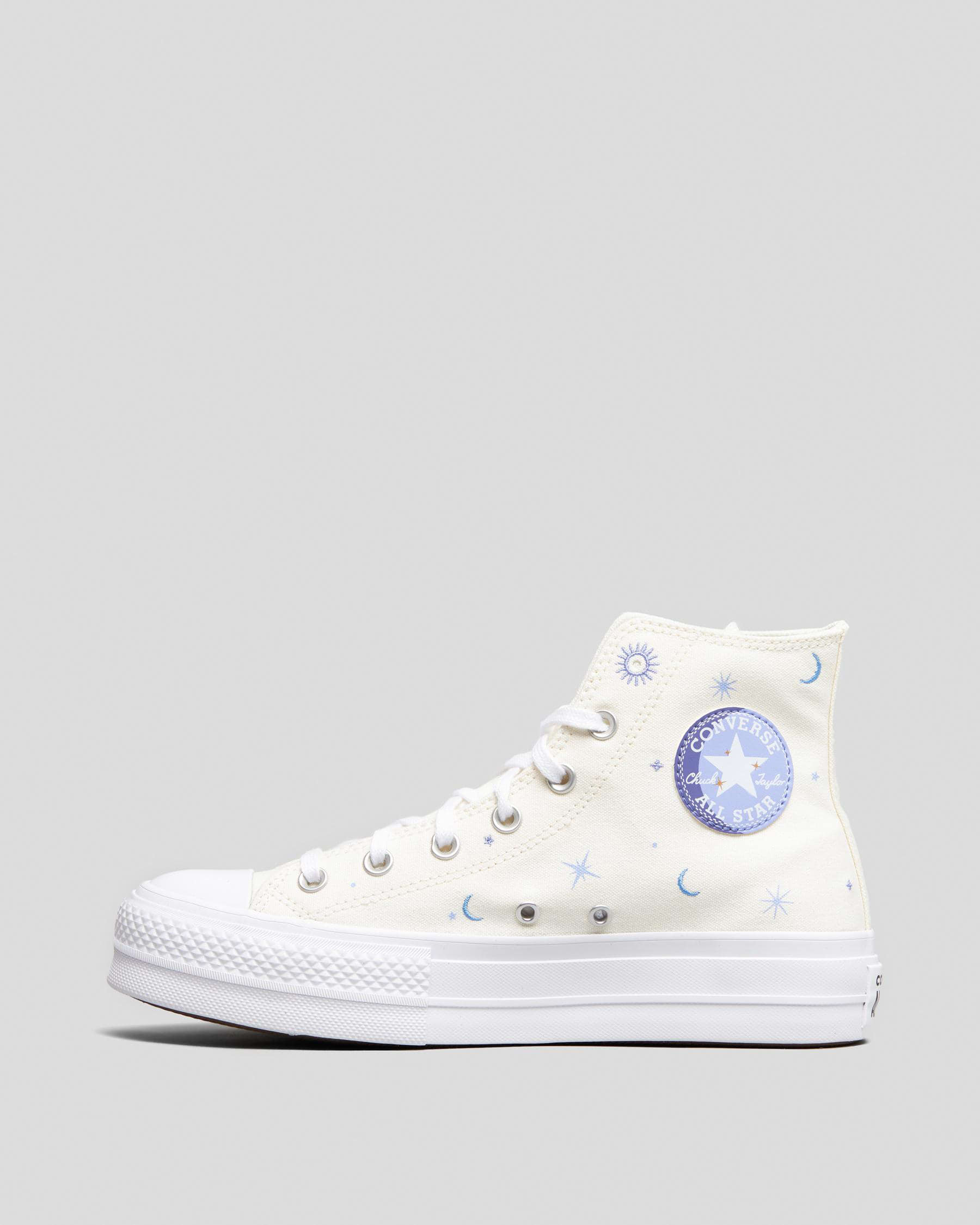 Shop Converse Womens Chuck Taylor All Star Lift Shoes In Egret/moonrise ...