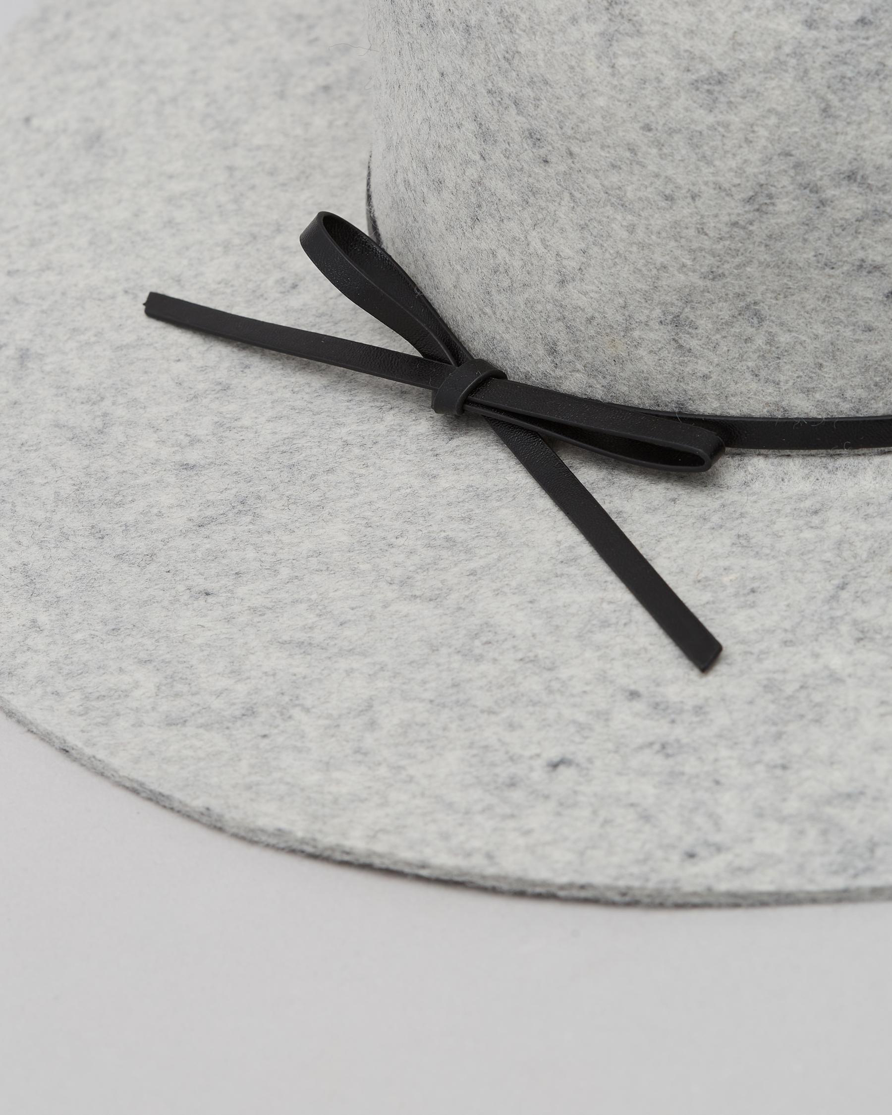 Shop Mooloola Ari Floppy Felt Hat In Grey Marle Fast Shipping & Easy