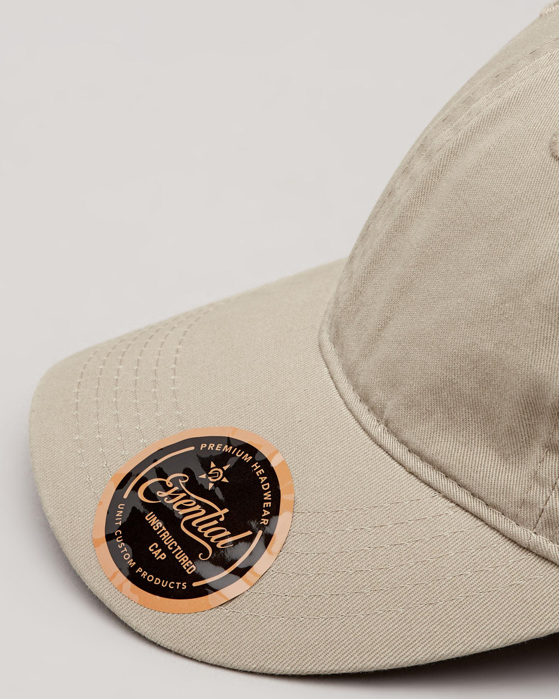 Unit Backstrap Cap Shop Unit Essential Unstructured Dad Strapback Cap In Khaki - Fast ...
