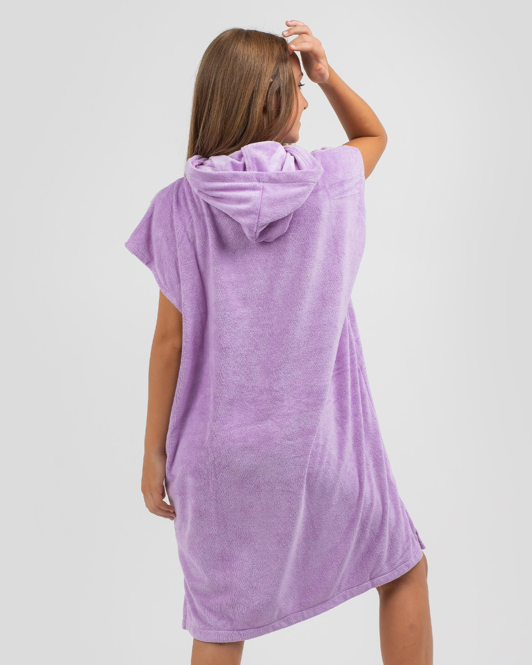 Billabong Girls' Hooded Towel In Orchid Fast Shipping & Easy Returns
