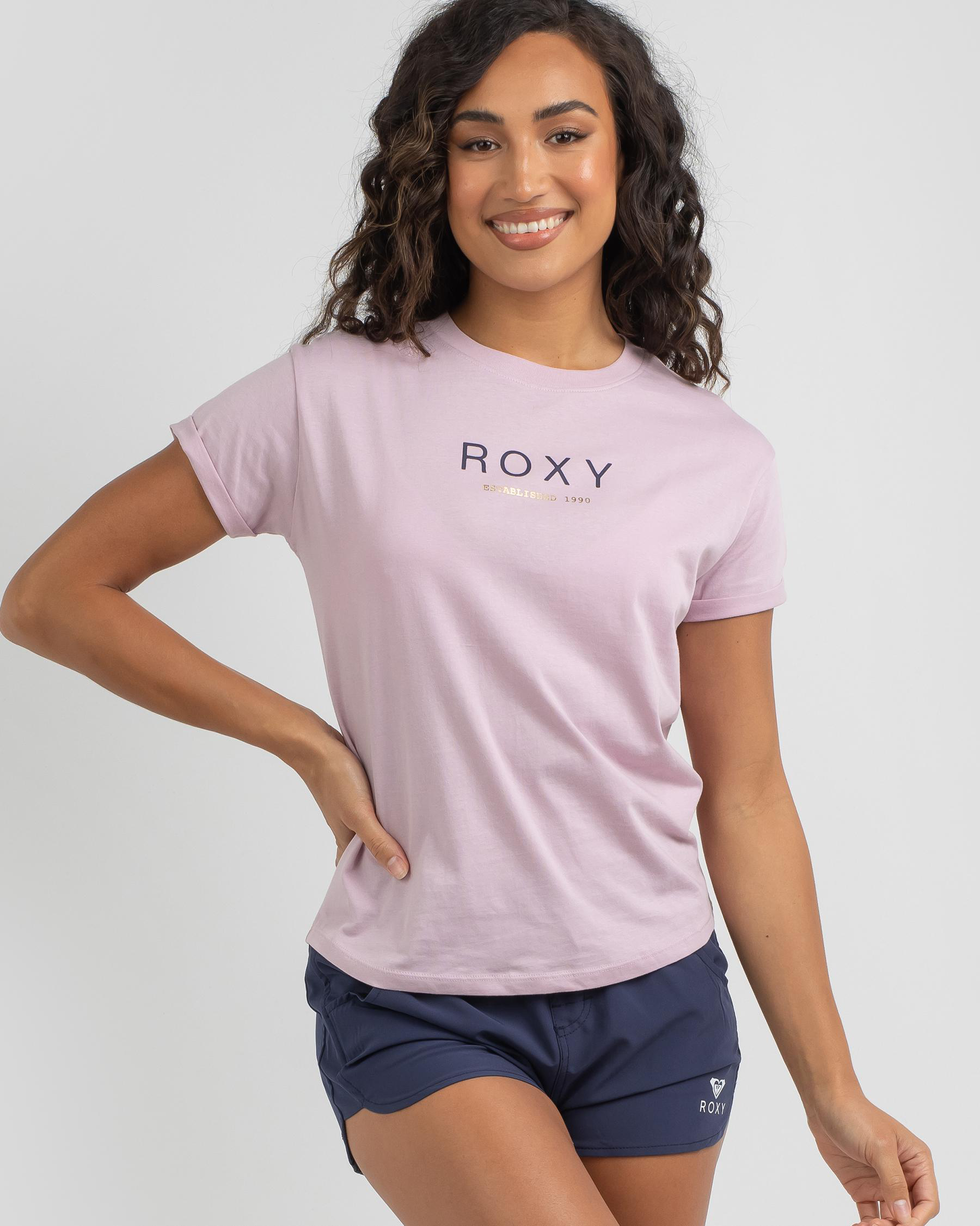 Shop Roxy Epic Afternoon T-Shirt In Snow White - Fast Shipping & Easy