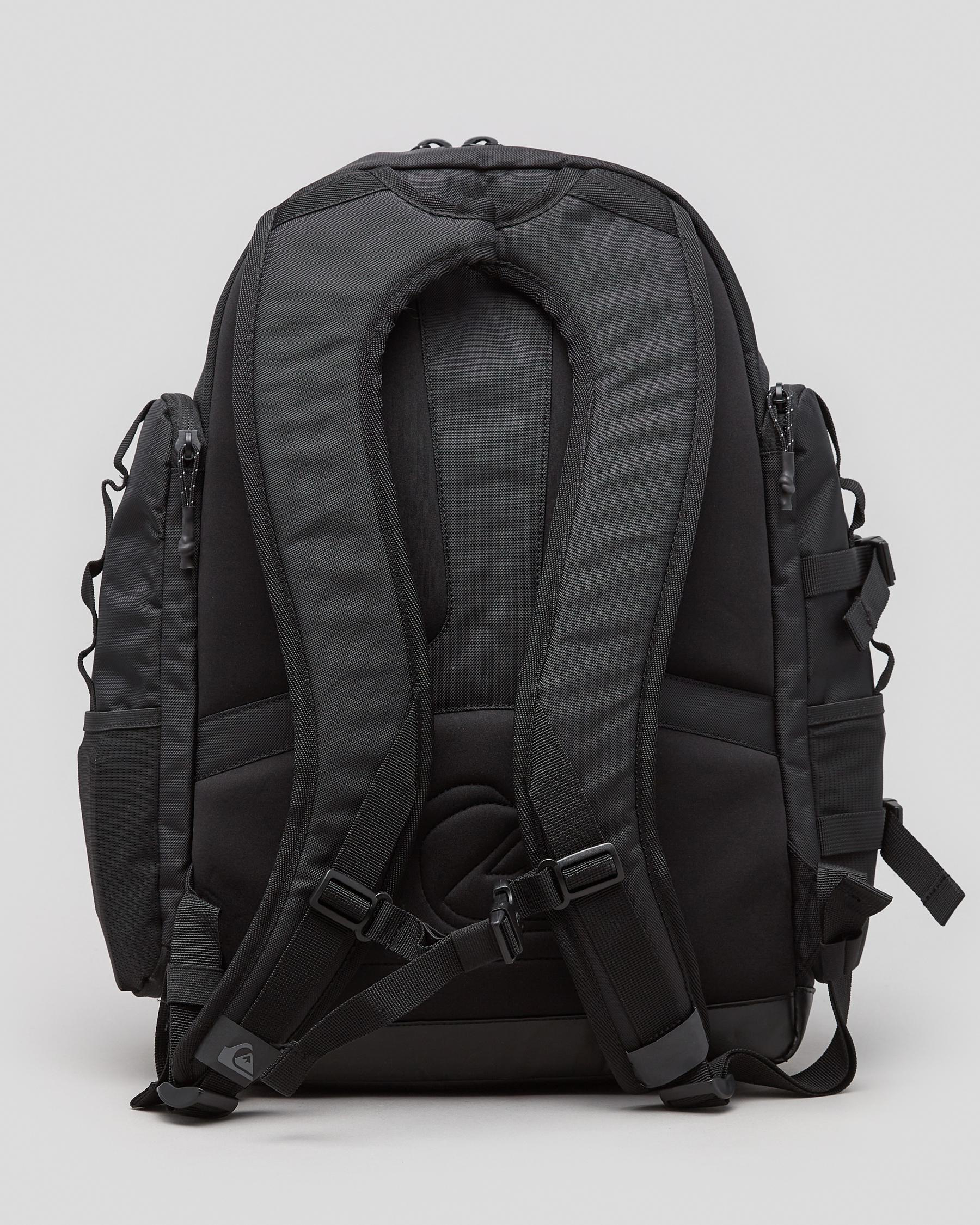 Shop Quiksilver Captains Quarters Backpack In Black Fast Shipping