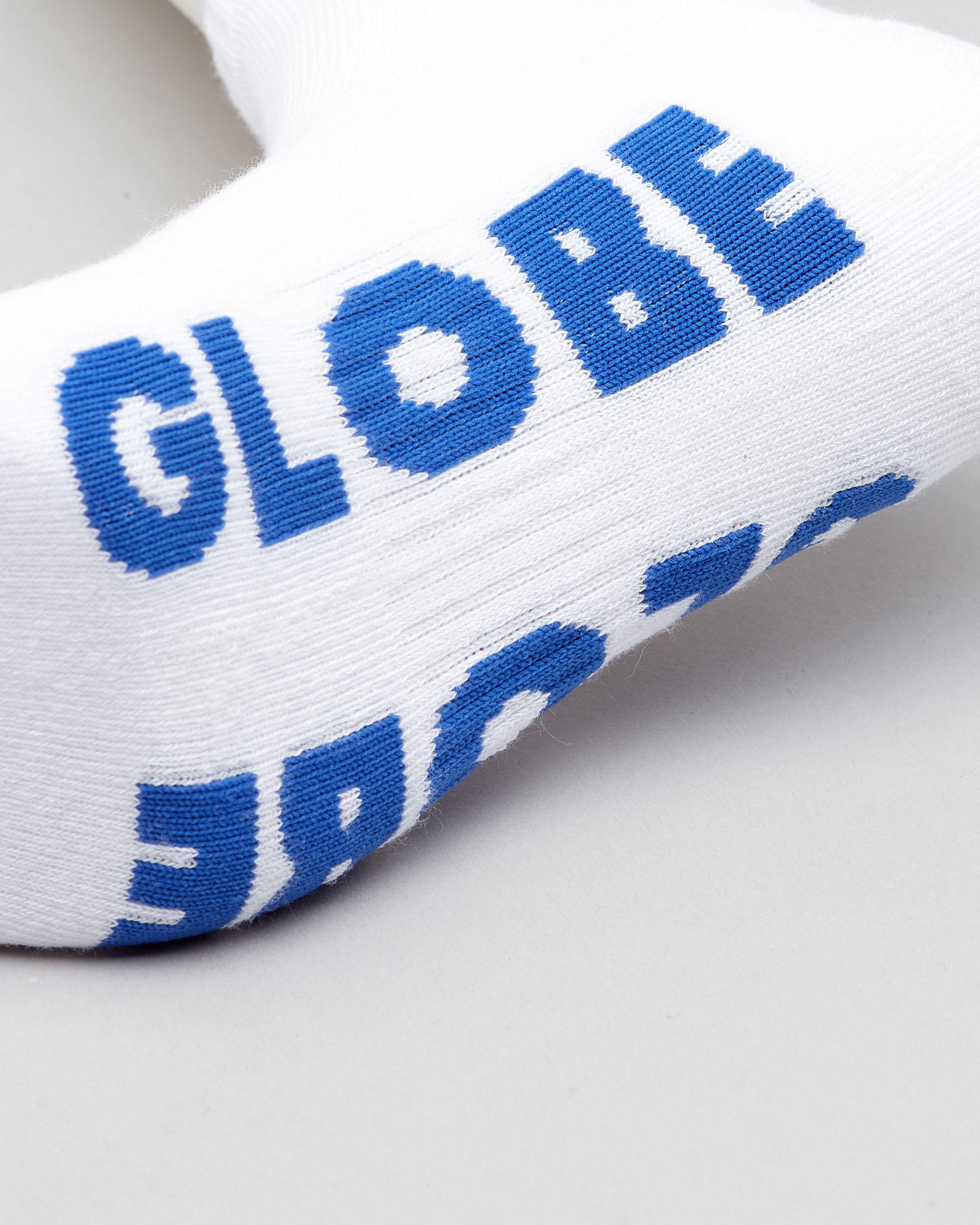 Shop Globe Large Stealth Ankle Socks 5 Pack In White Fast Shipping