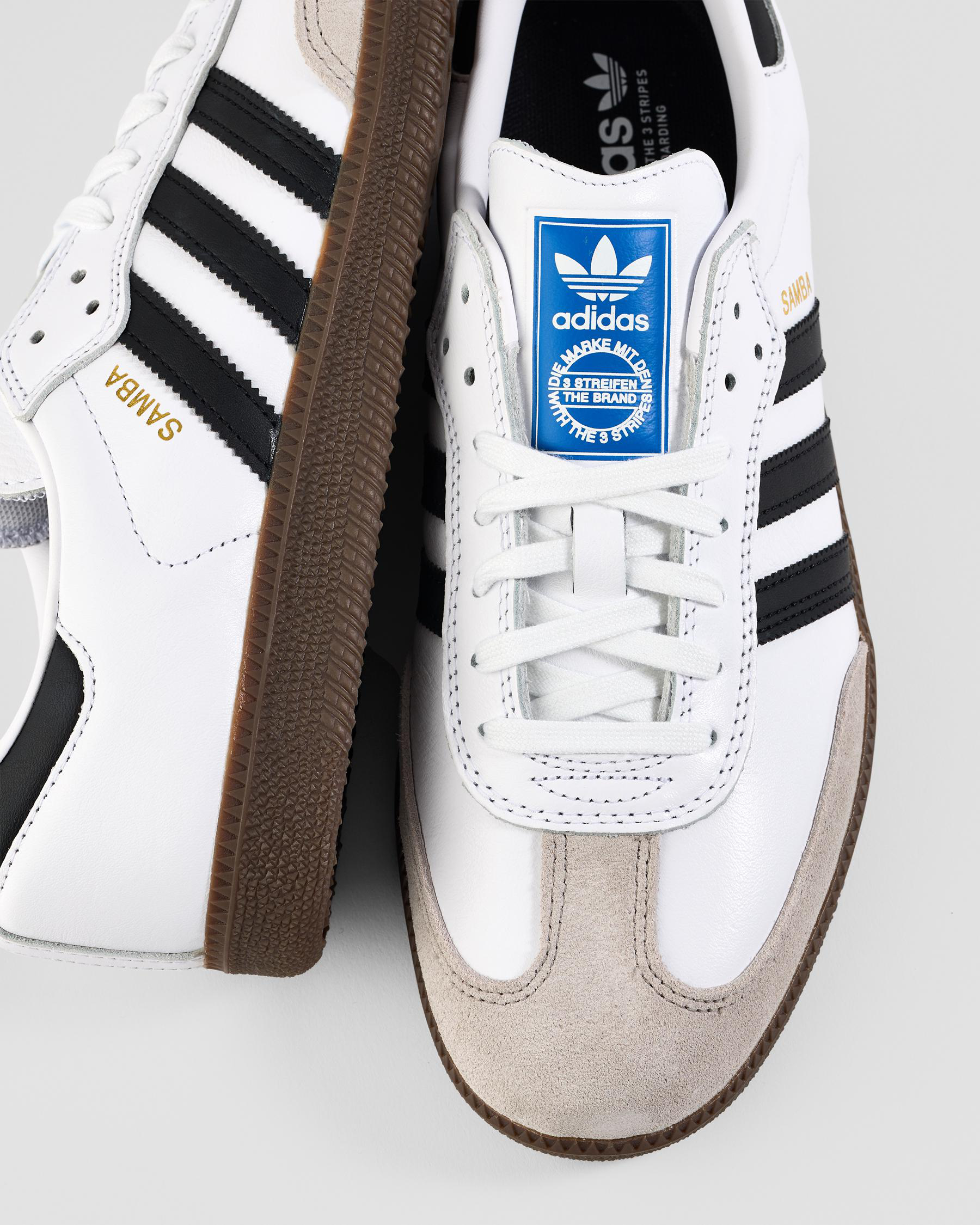 adidas Samba ADV Shoes In White/core-black/gum - FREE* Shipping