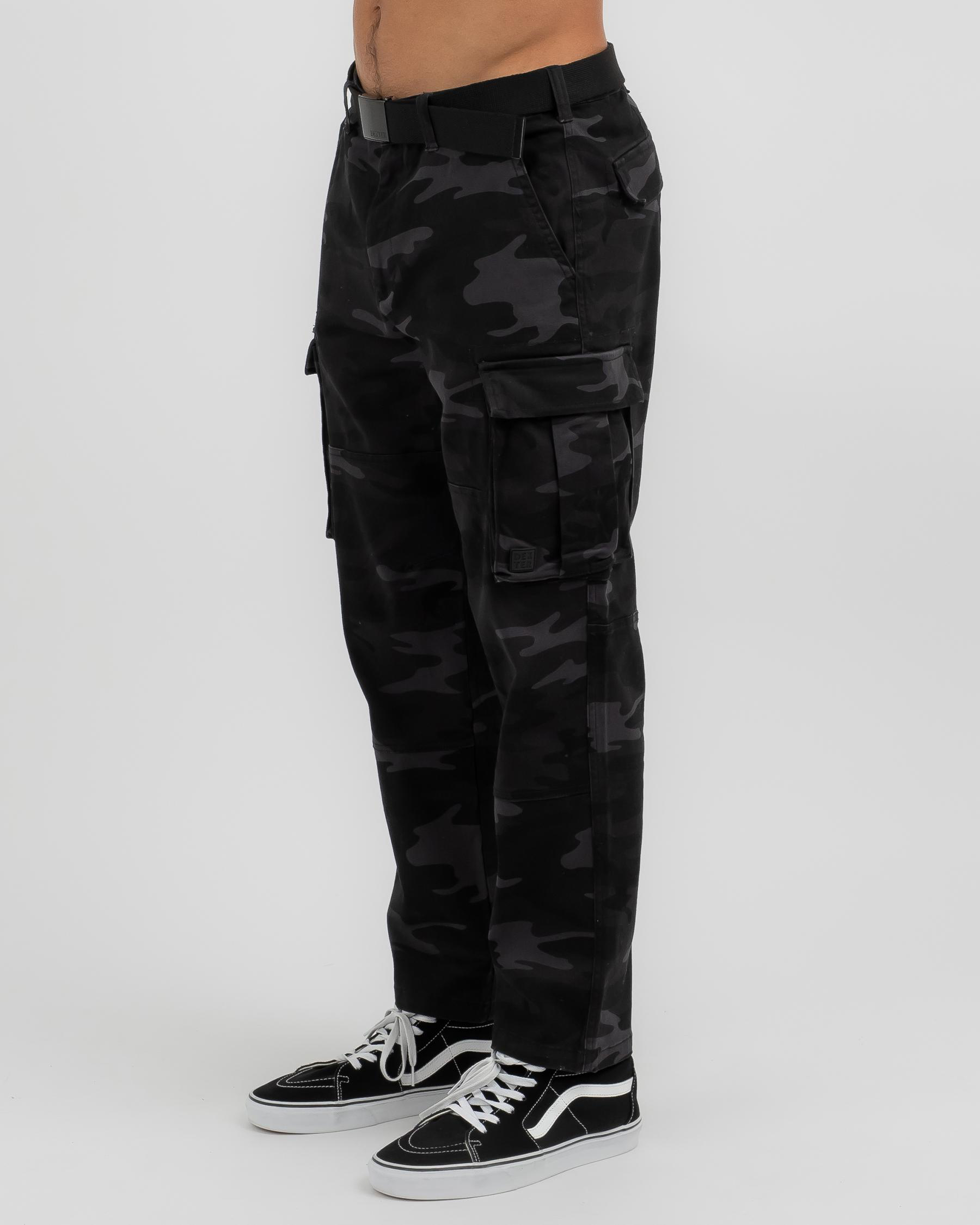 Dexter Annihilate Cargo Pants In Black Camo Fast Shipping & Easy